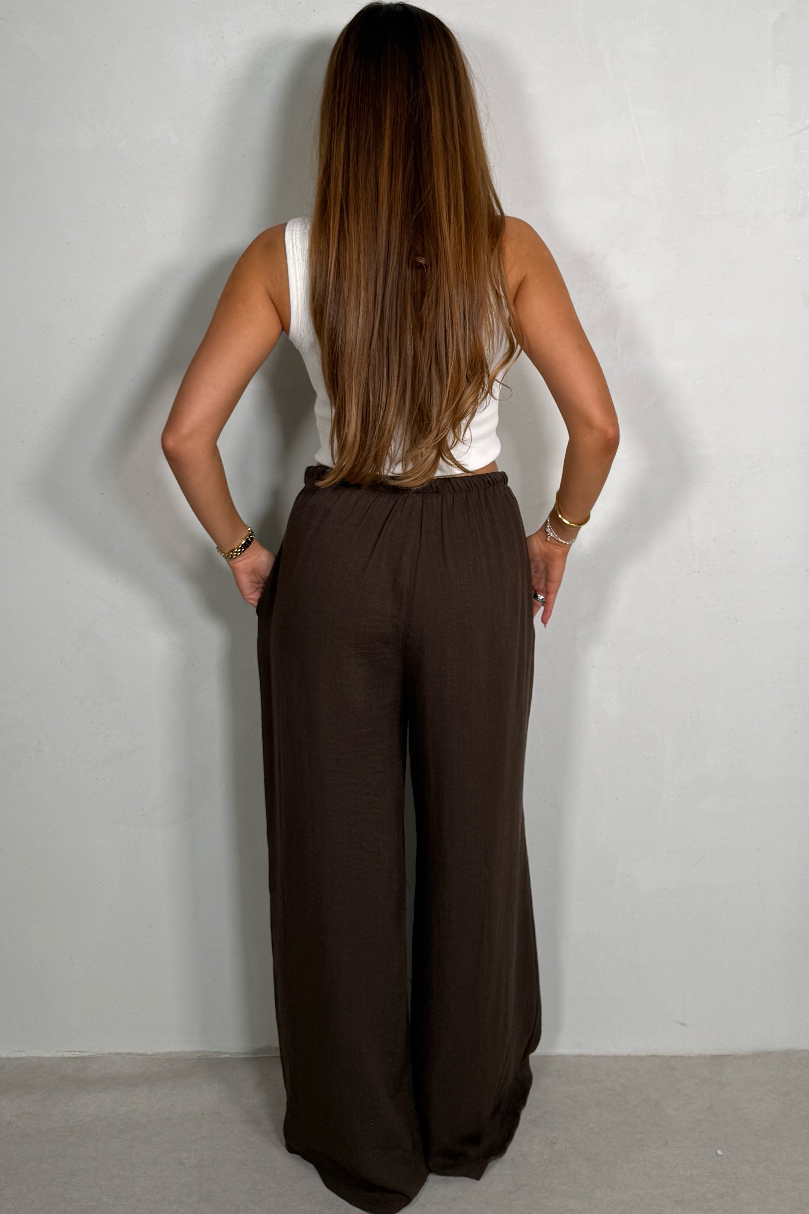 Pantalon Fluide Effet Lin – Coupe Ample & Légère