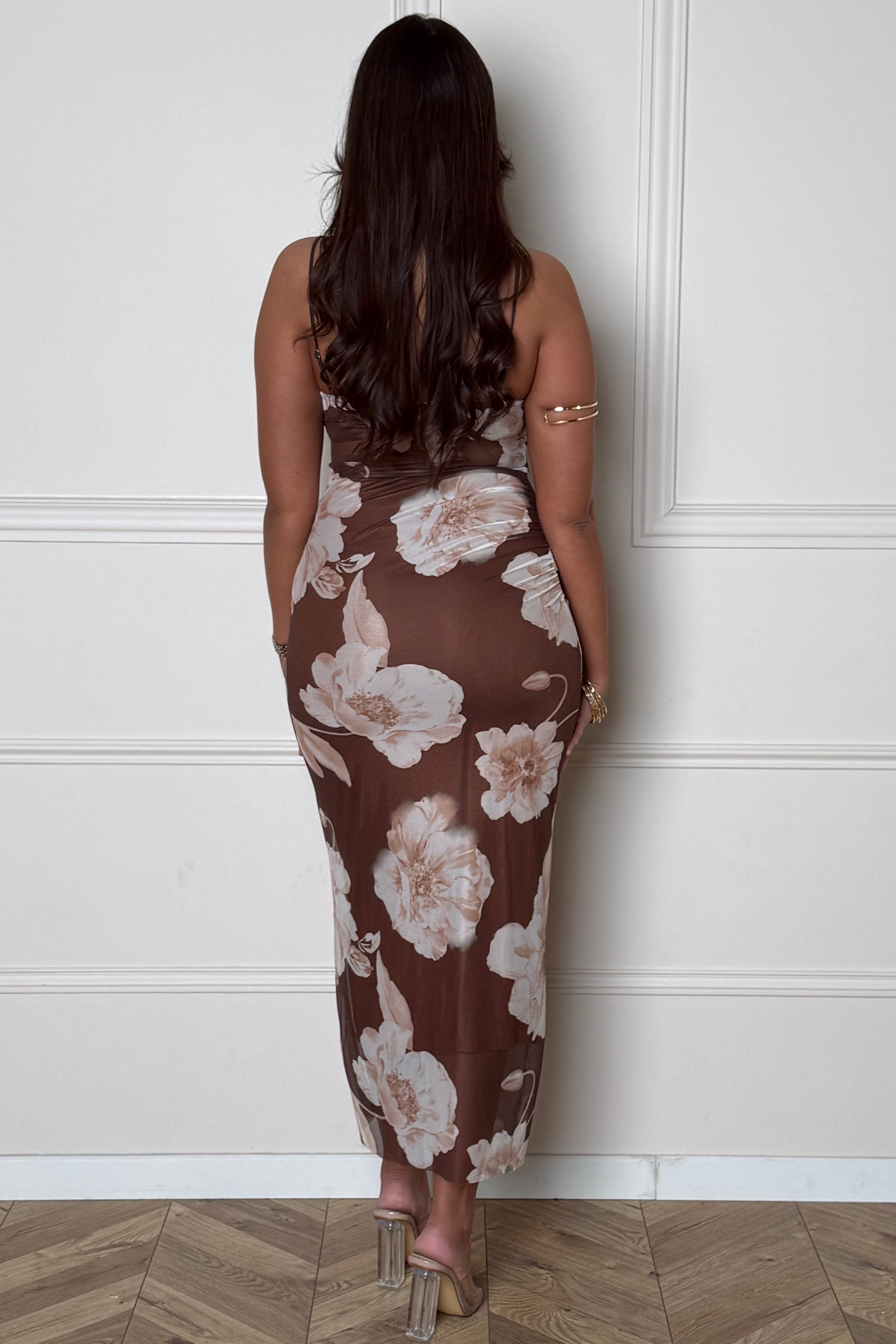 Robe Tulle Imprimé Romantique - Élégance Féminine Vaporeuse