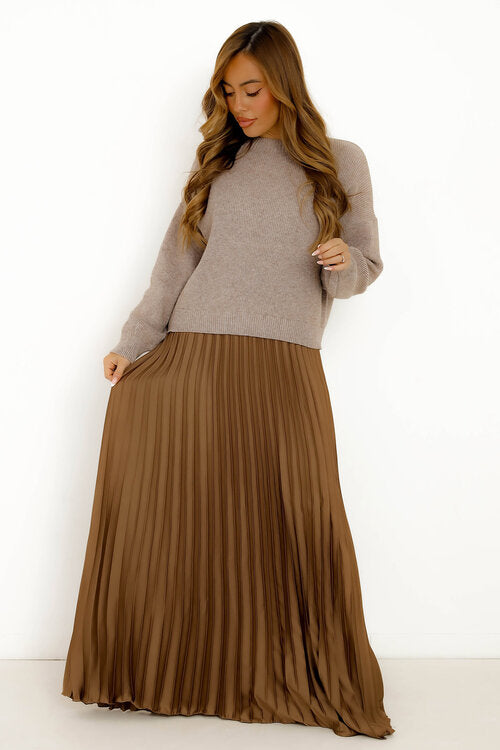 Robe Bimatière Bas Plissée Femme