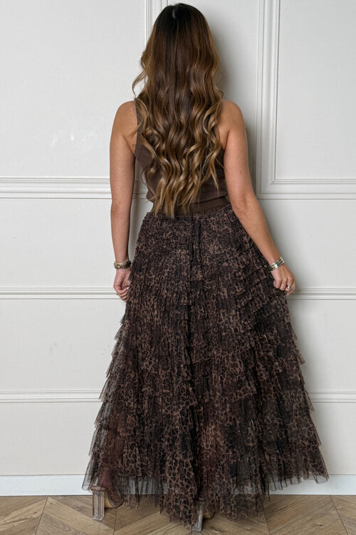 Jupe Tulle Froufrou Léopard