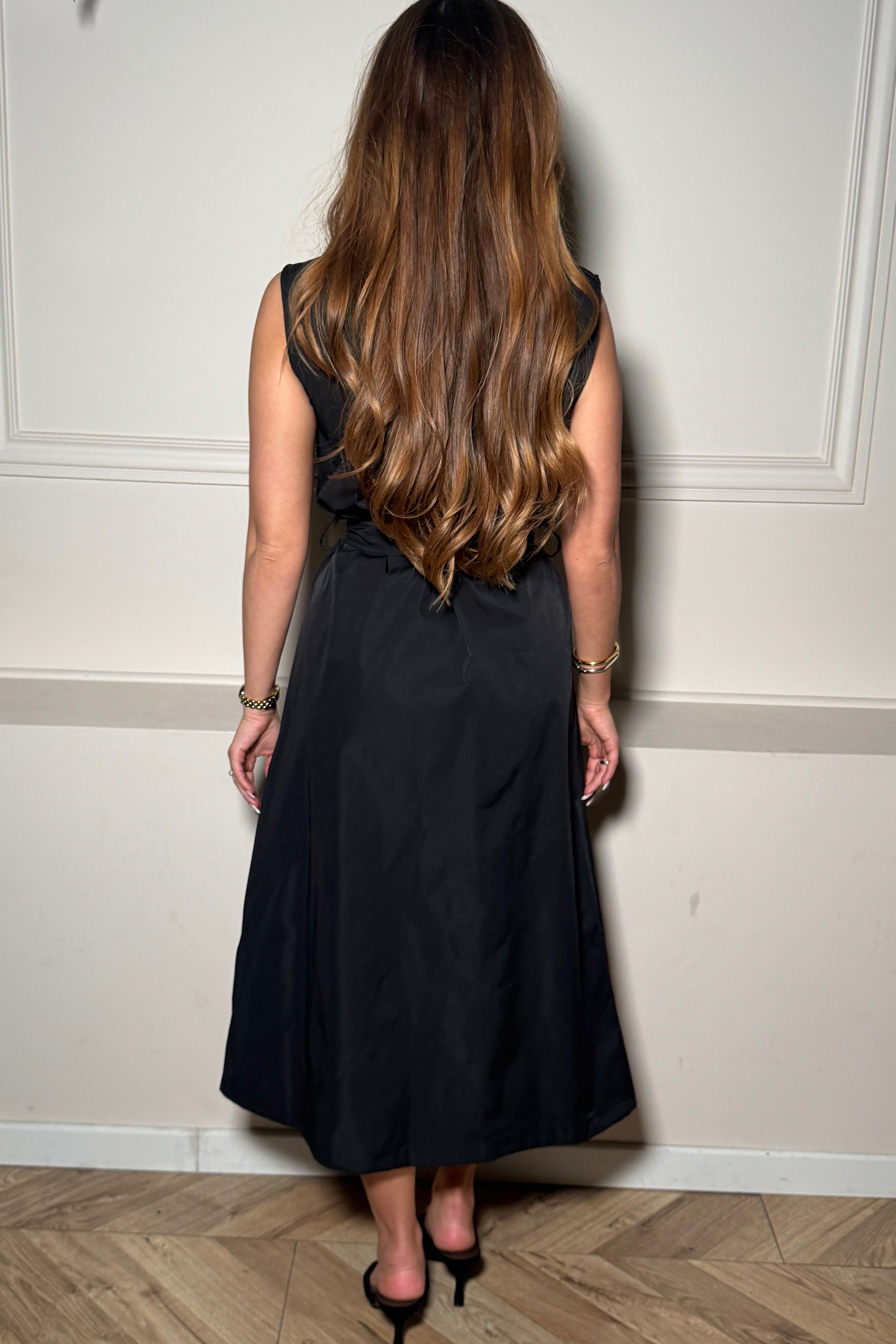 Robe cargo col croisé