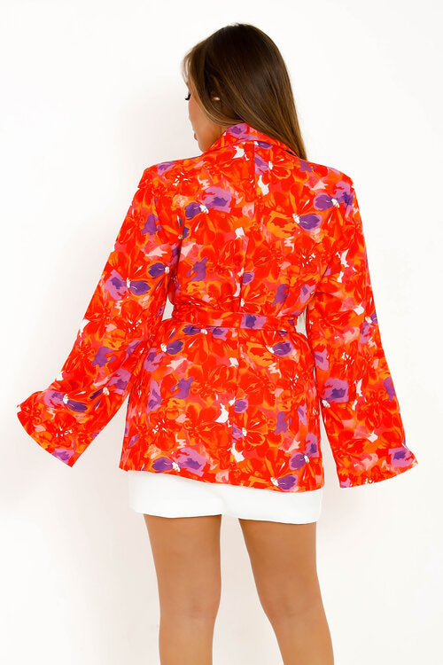 Blazer Imprimé + Ceinture