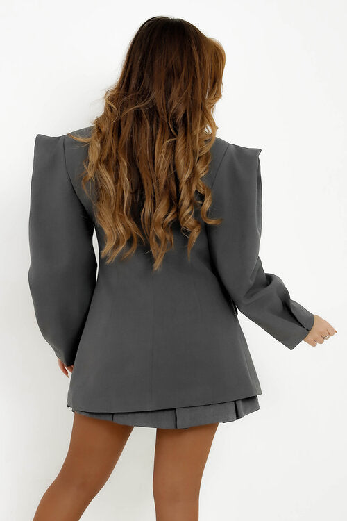 Blazer Epaulettes Destructurées Femme