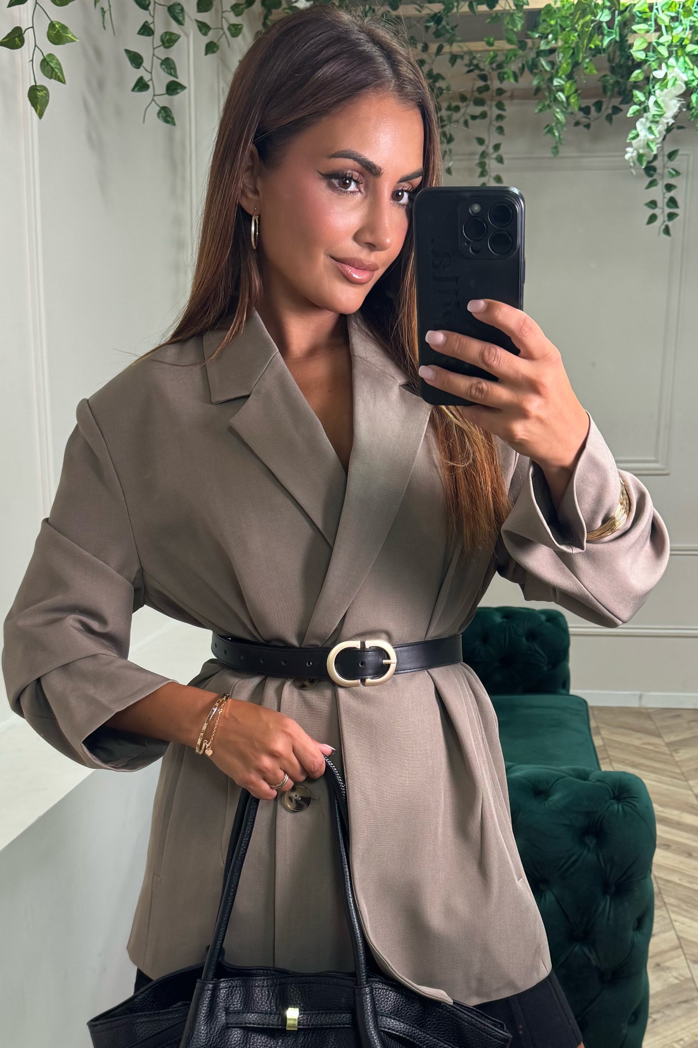 Ceinture Femme Simili Cuir Boucle Dorée - Style Chic Intemporel