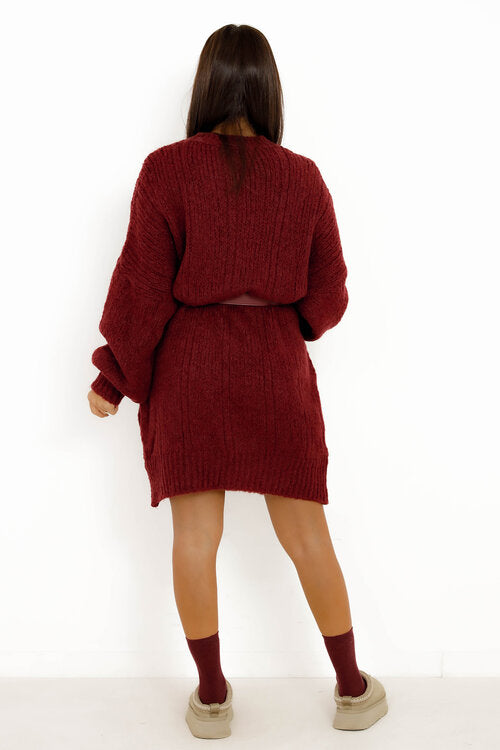 Robe Pull Col Rond Torsadé