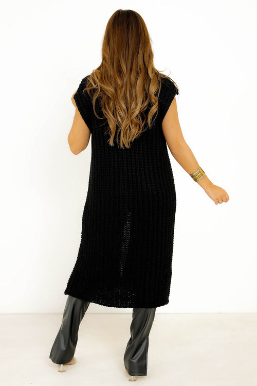 Gilet Long Sans Manches Femme