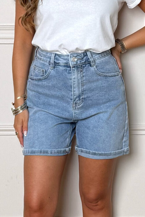 Short À Revers Denim