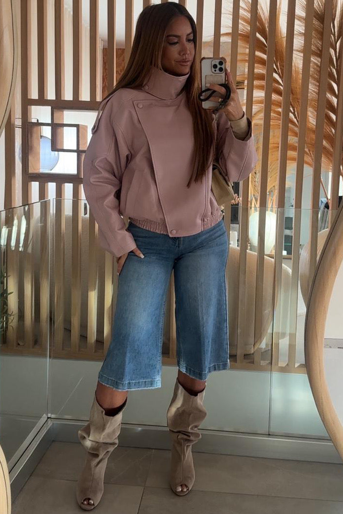 Bermuda denim taille haute femme short jean, vue de face