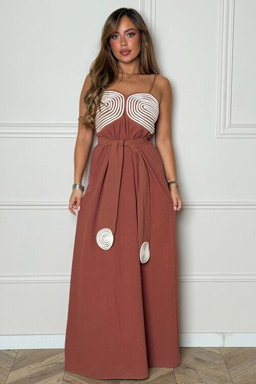 Robe Galons + Ceinture Femme