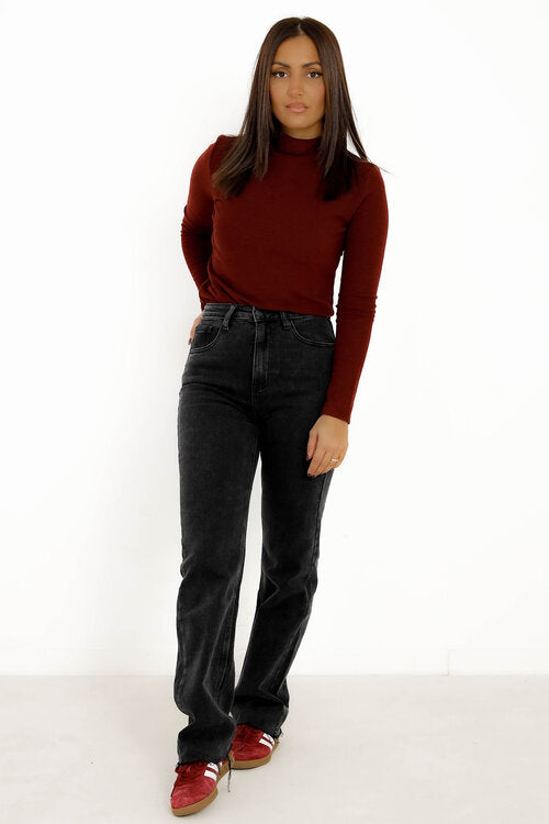 Jeans Taille Haute Straight