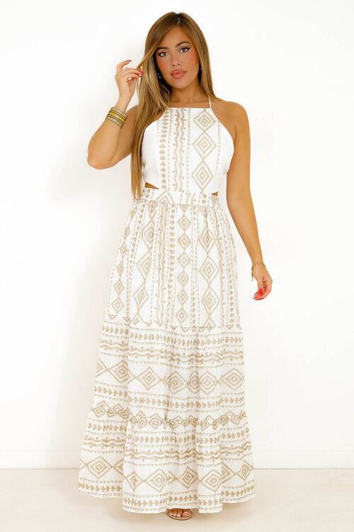 Robe Broderie Doré