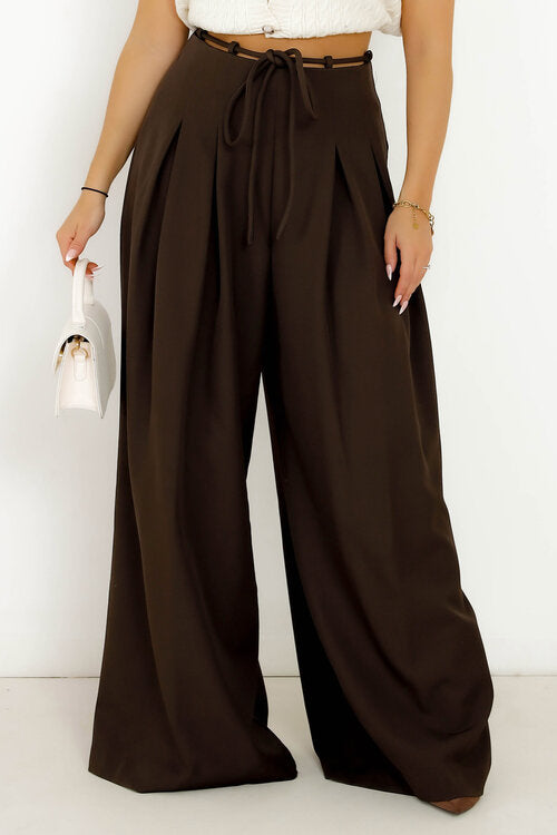 Pantalon Extra Oversize Lanières Femme