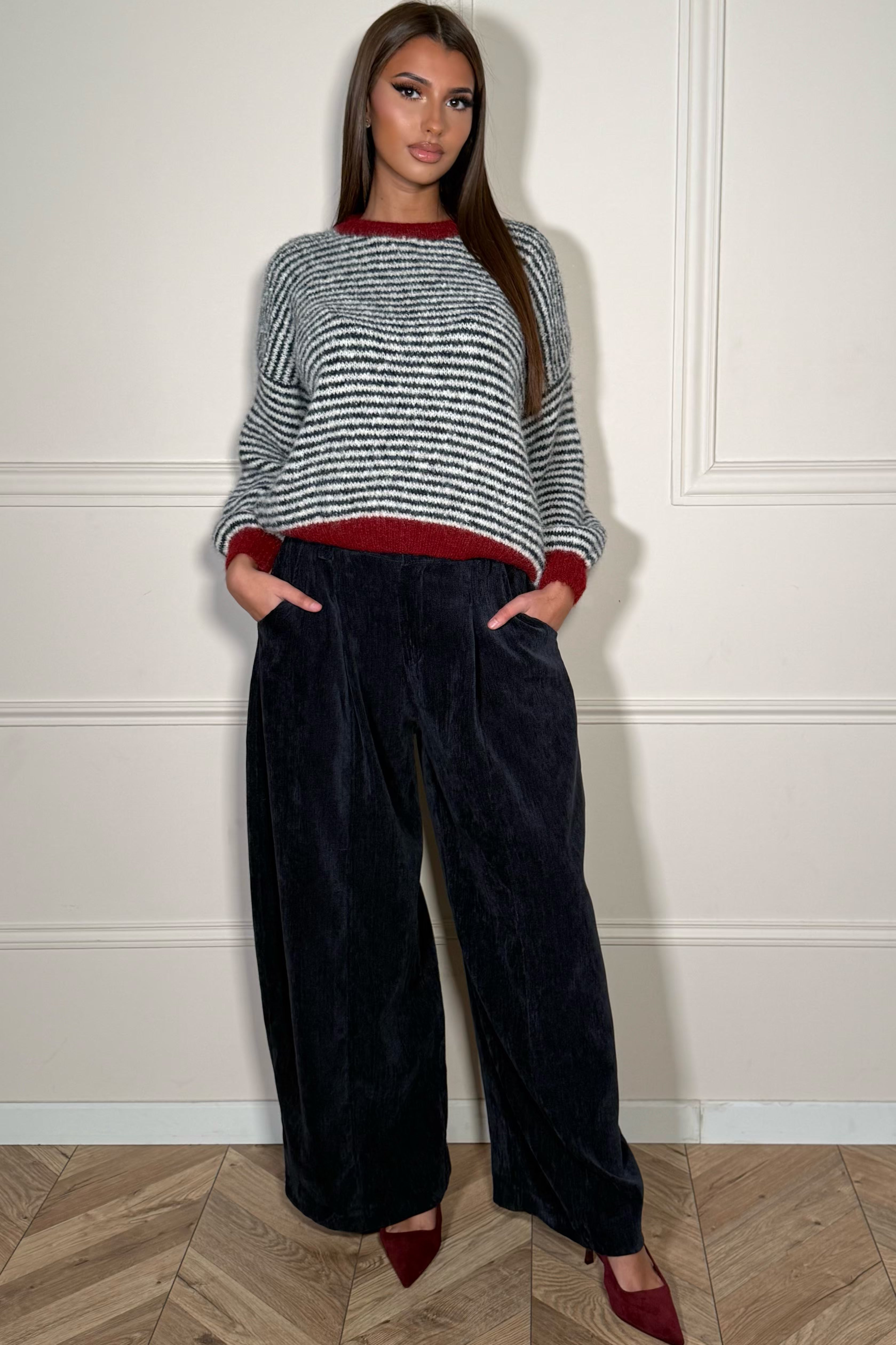 Pantalon Velours Coupe Ballon Femme - Confort & Style