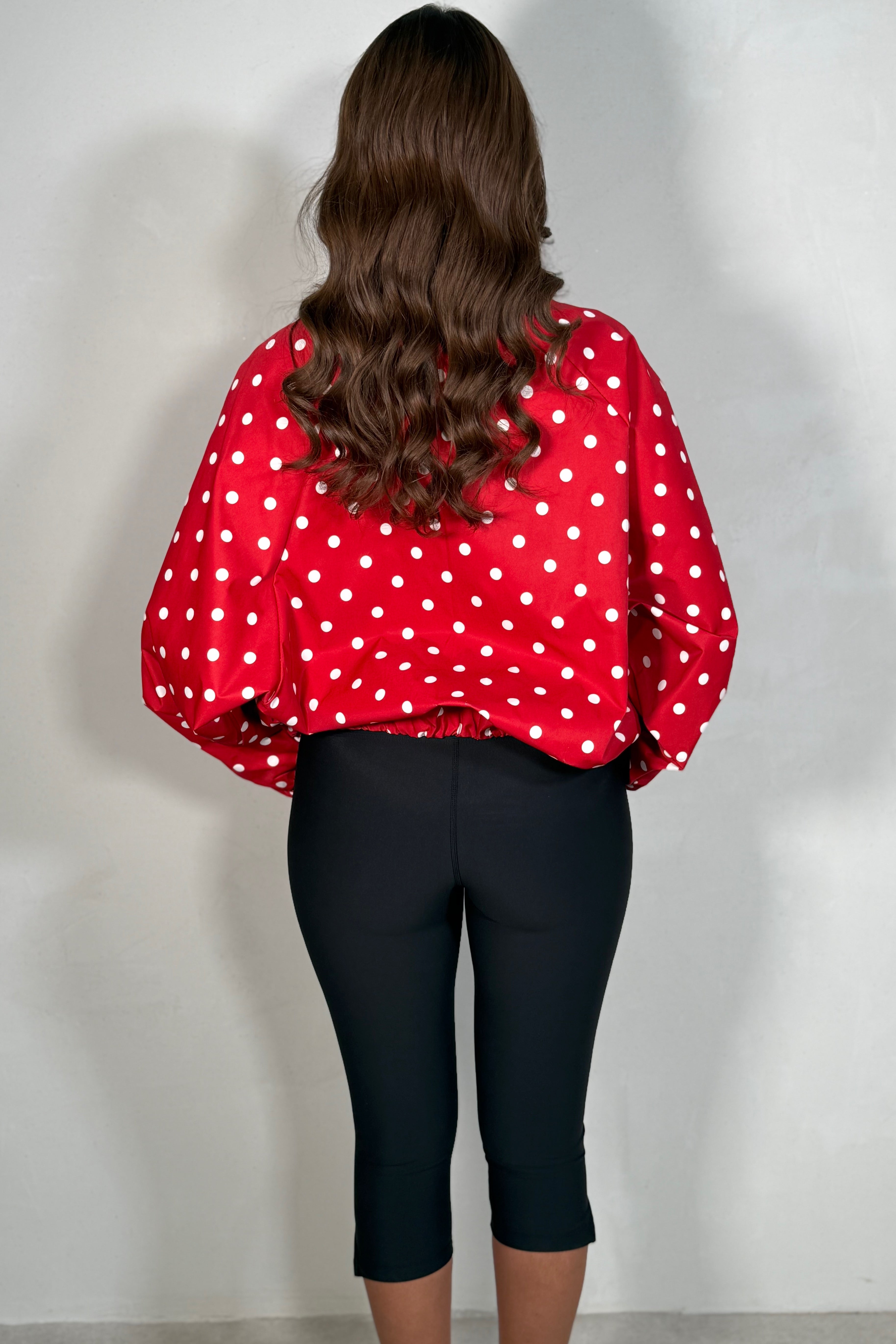 Veste Oversize à Pois Femme – Coupe Chauve-Souris