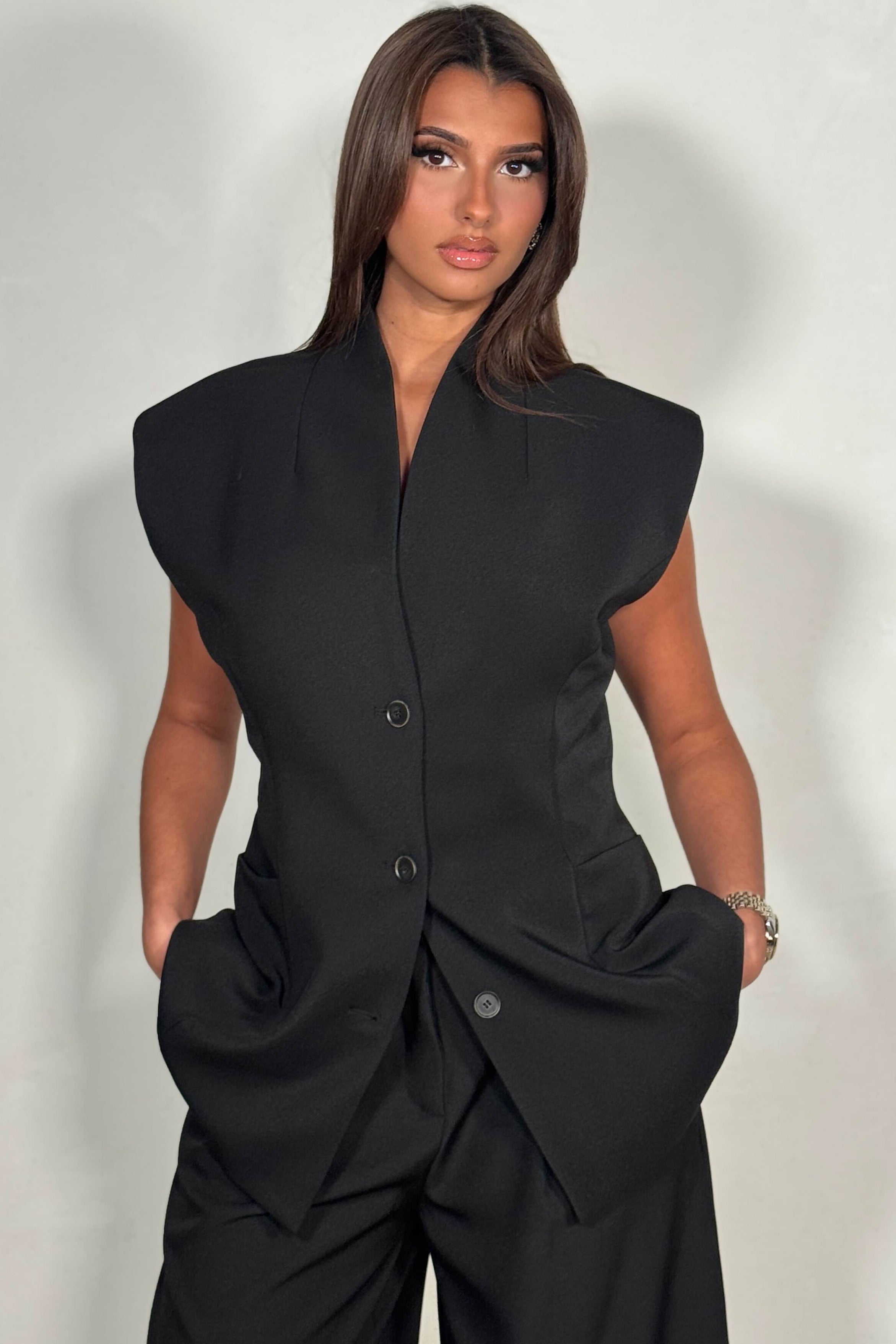 Blazer sans manches femme