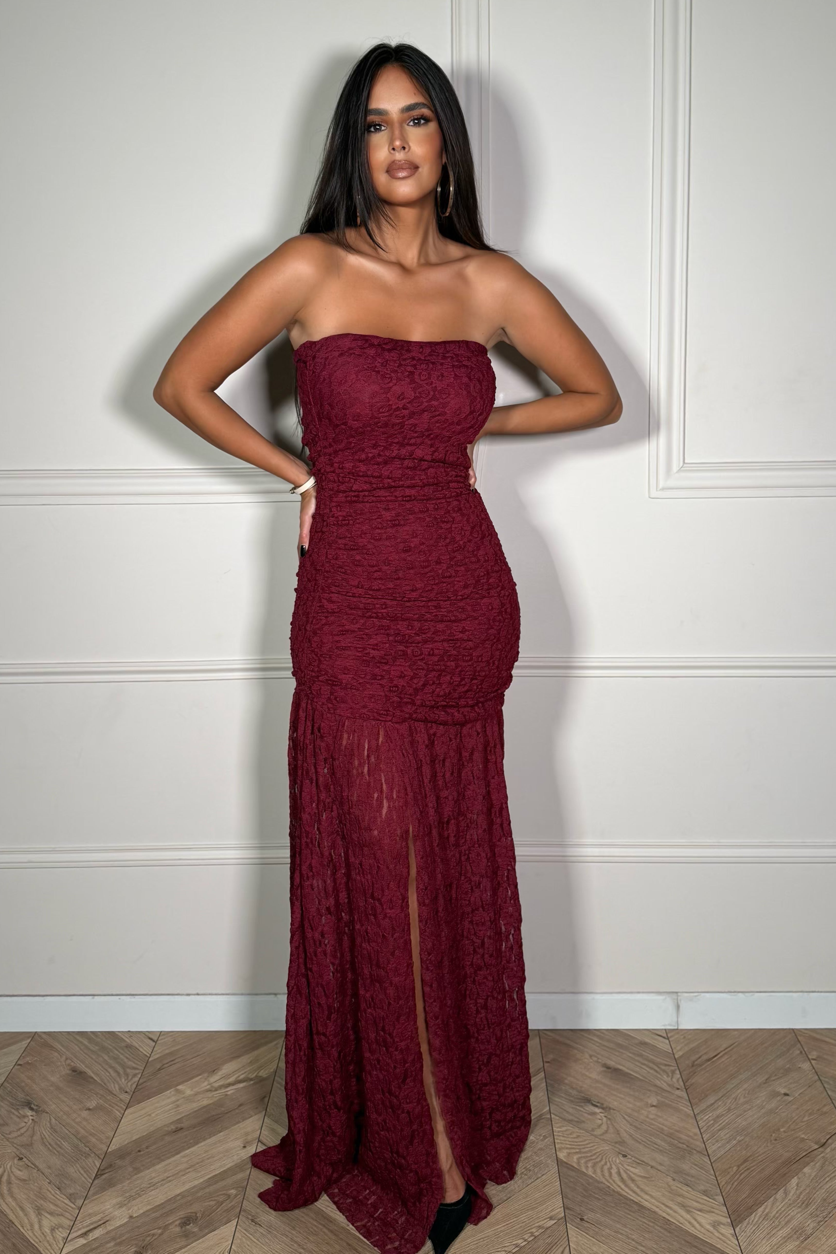 Robe Bustier Dentelle Femme