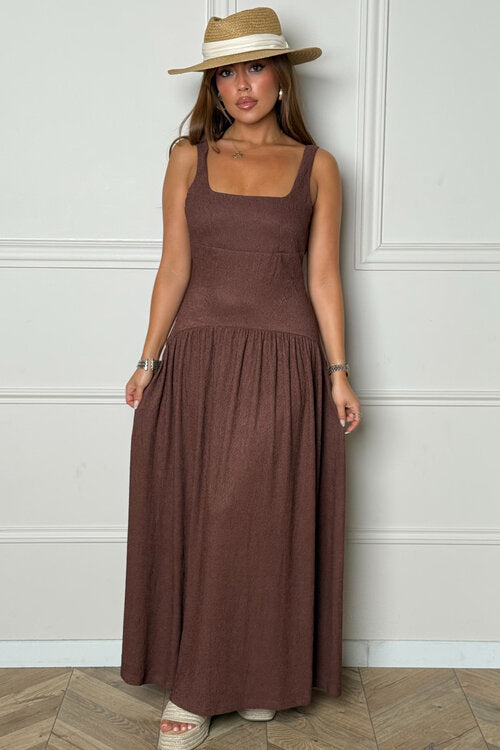 Robe Évasée Dos Nu Bohème - Élégance Estivale Féminine