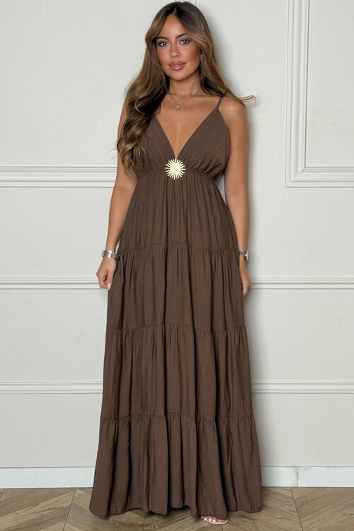 Robe à Bretelles + Bijoux Soleil Femme