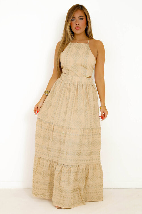 Robe Broderie Doré