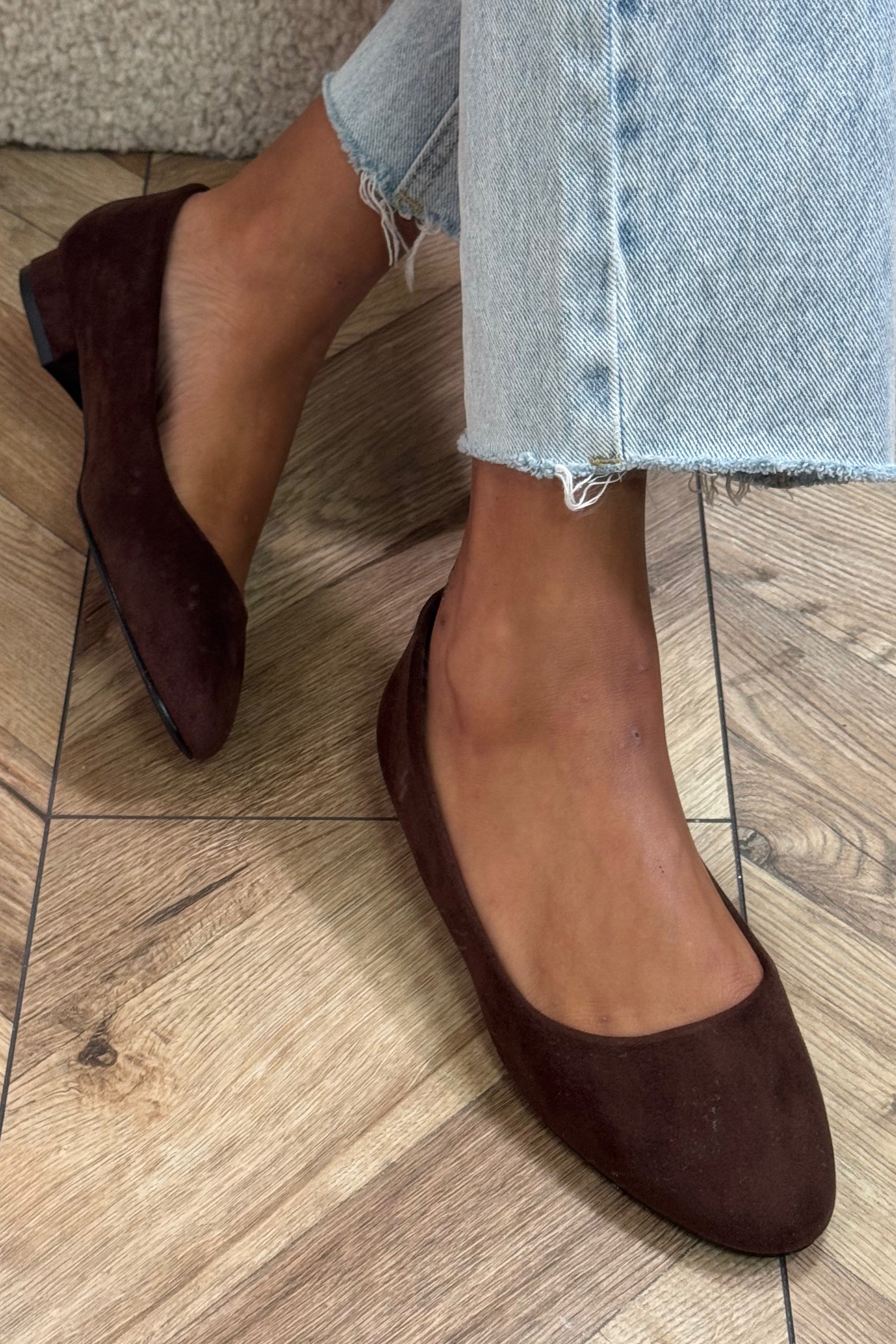 Ballerines suédine femme BLOOSHOP - Chaussures élégantes confort