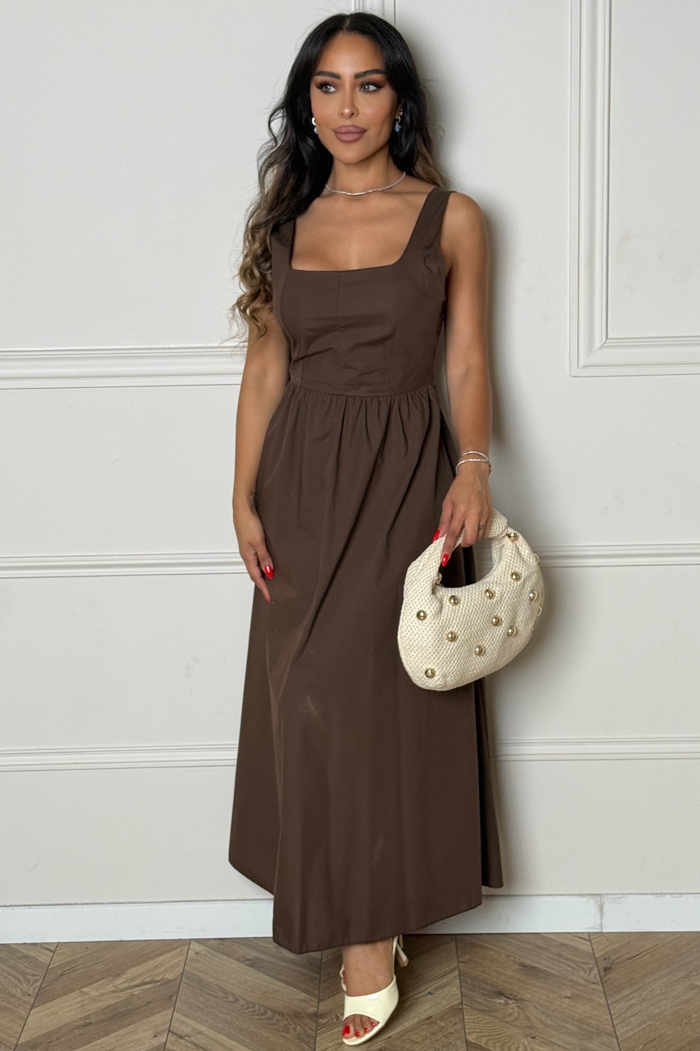 Robe Ample Col Carré Femme