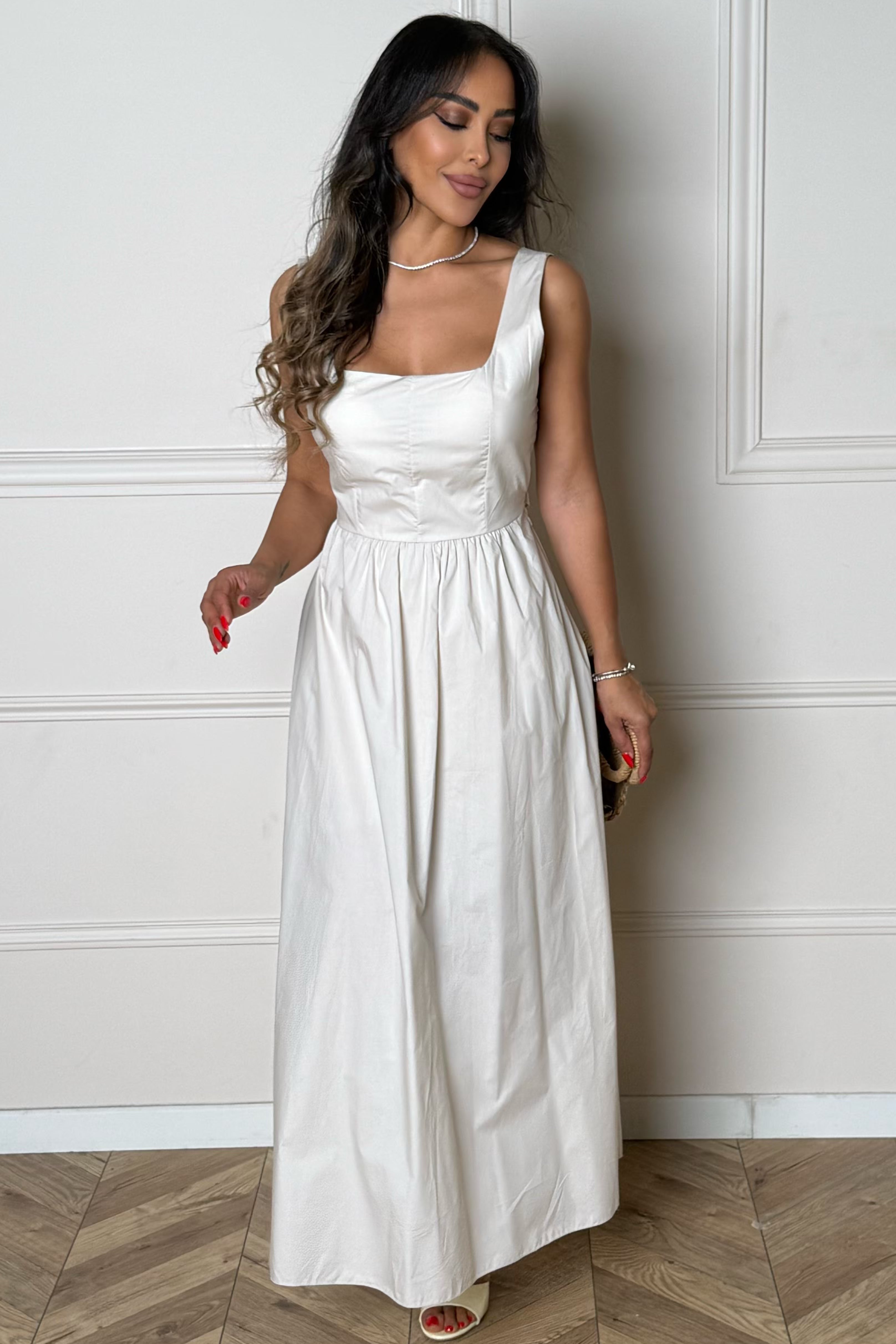 Robe Ample Col Carré Femme
