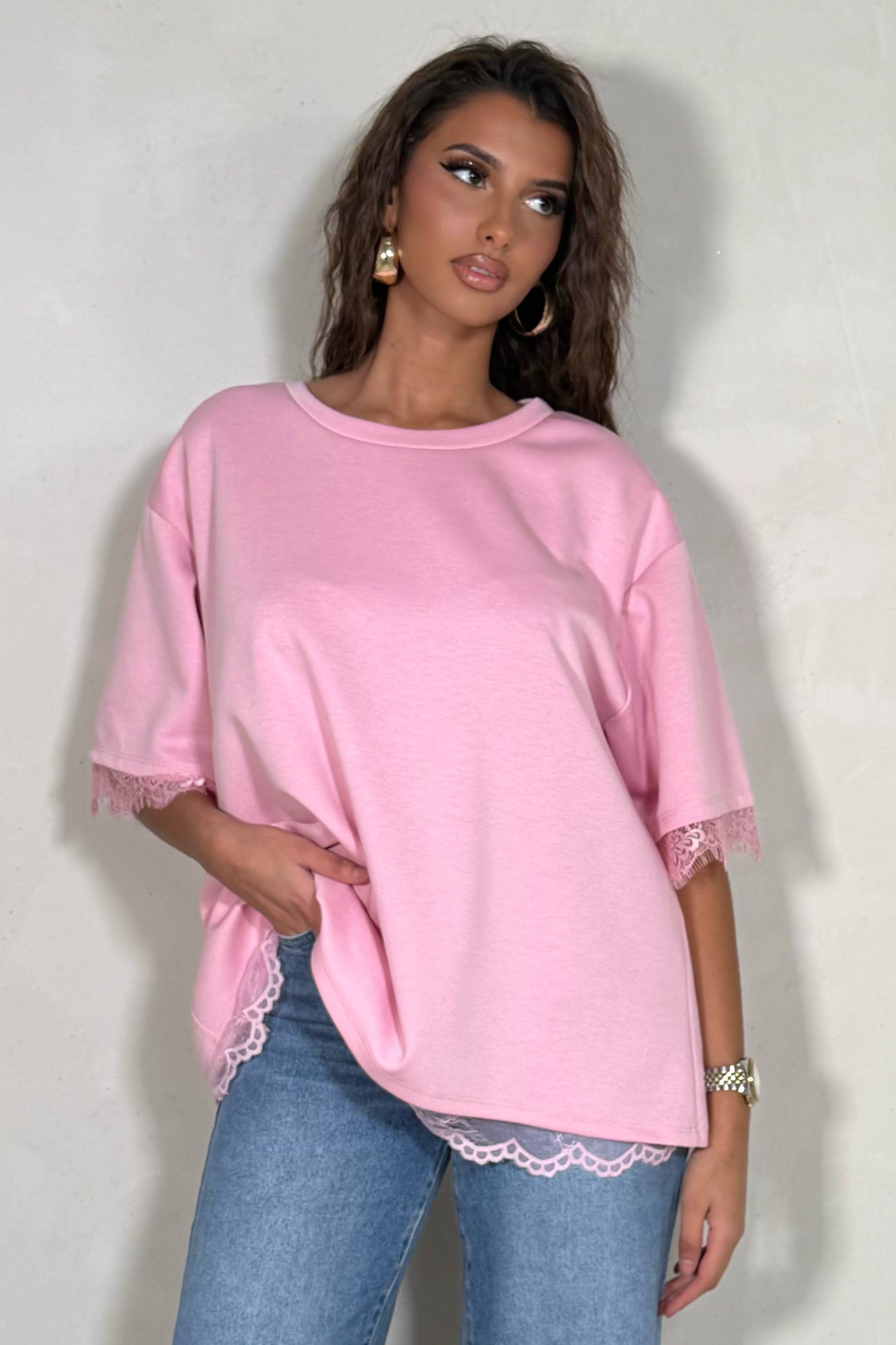 Tee-shirt dos dentelle femme