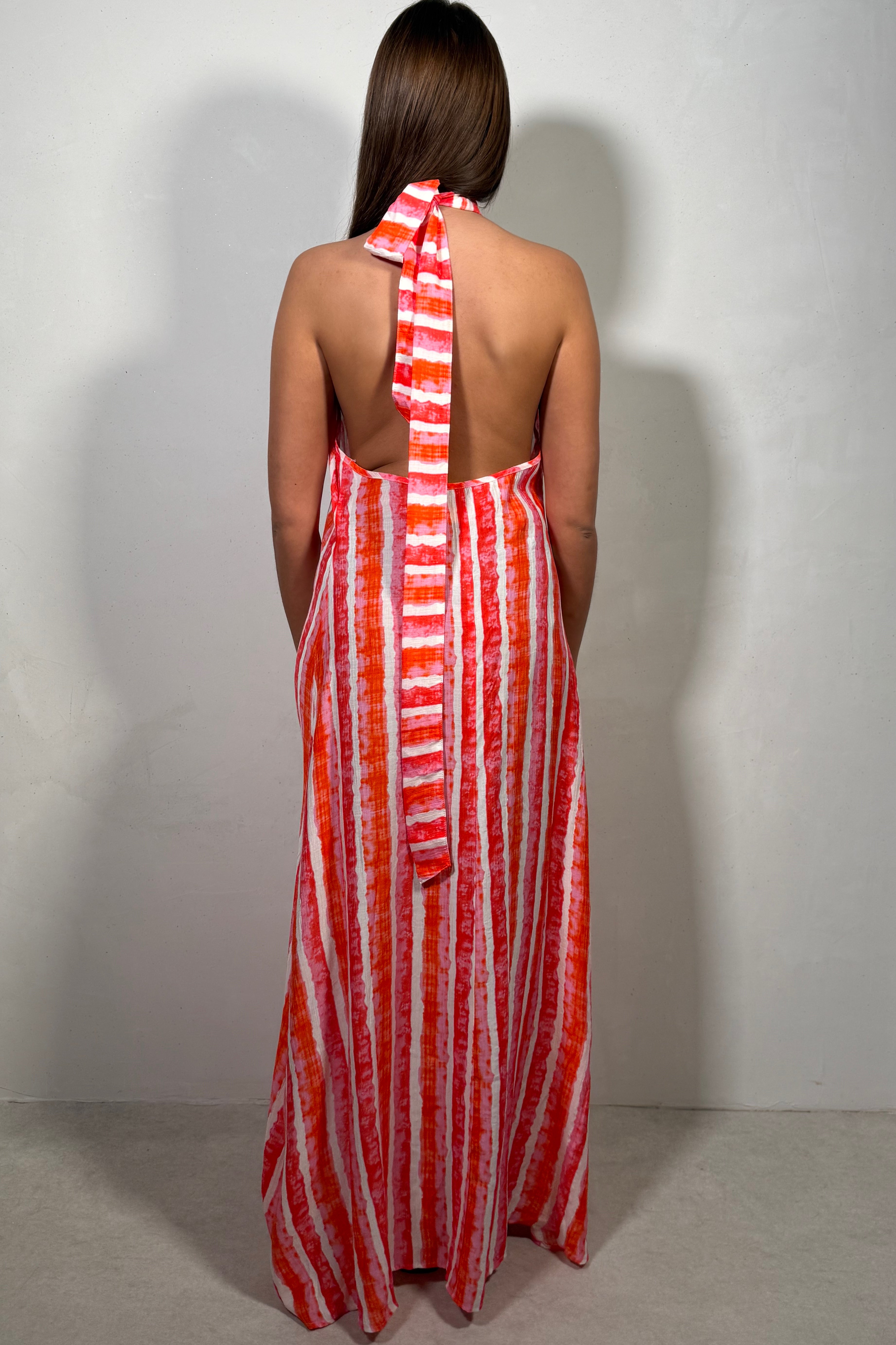 Robe Femme Longue Motifs Colorés Chic
