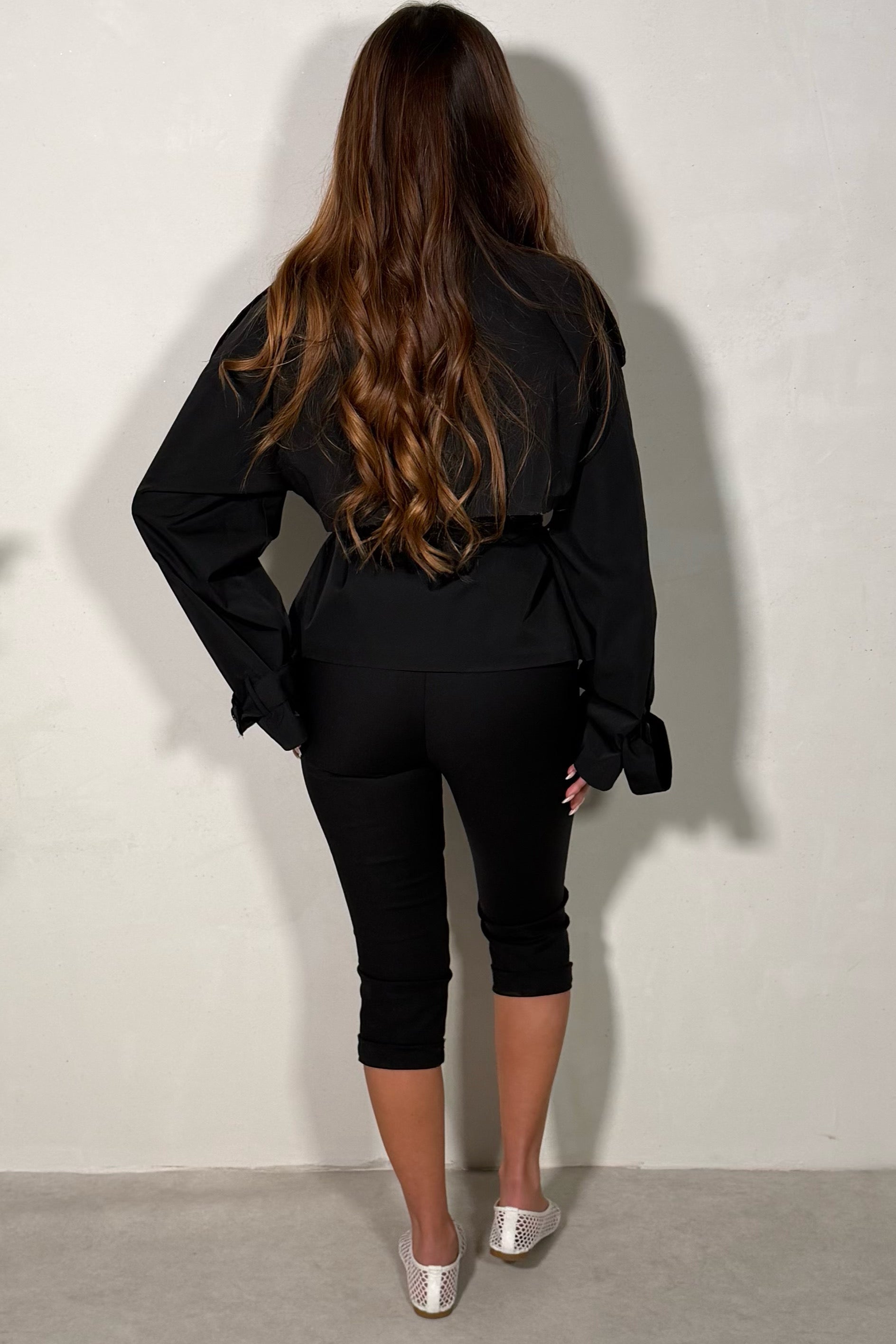 Trench Court Col Montant Femme - Élégance Moderne Intemporelle