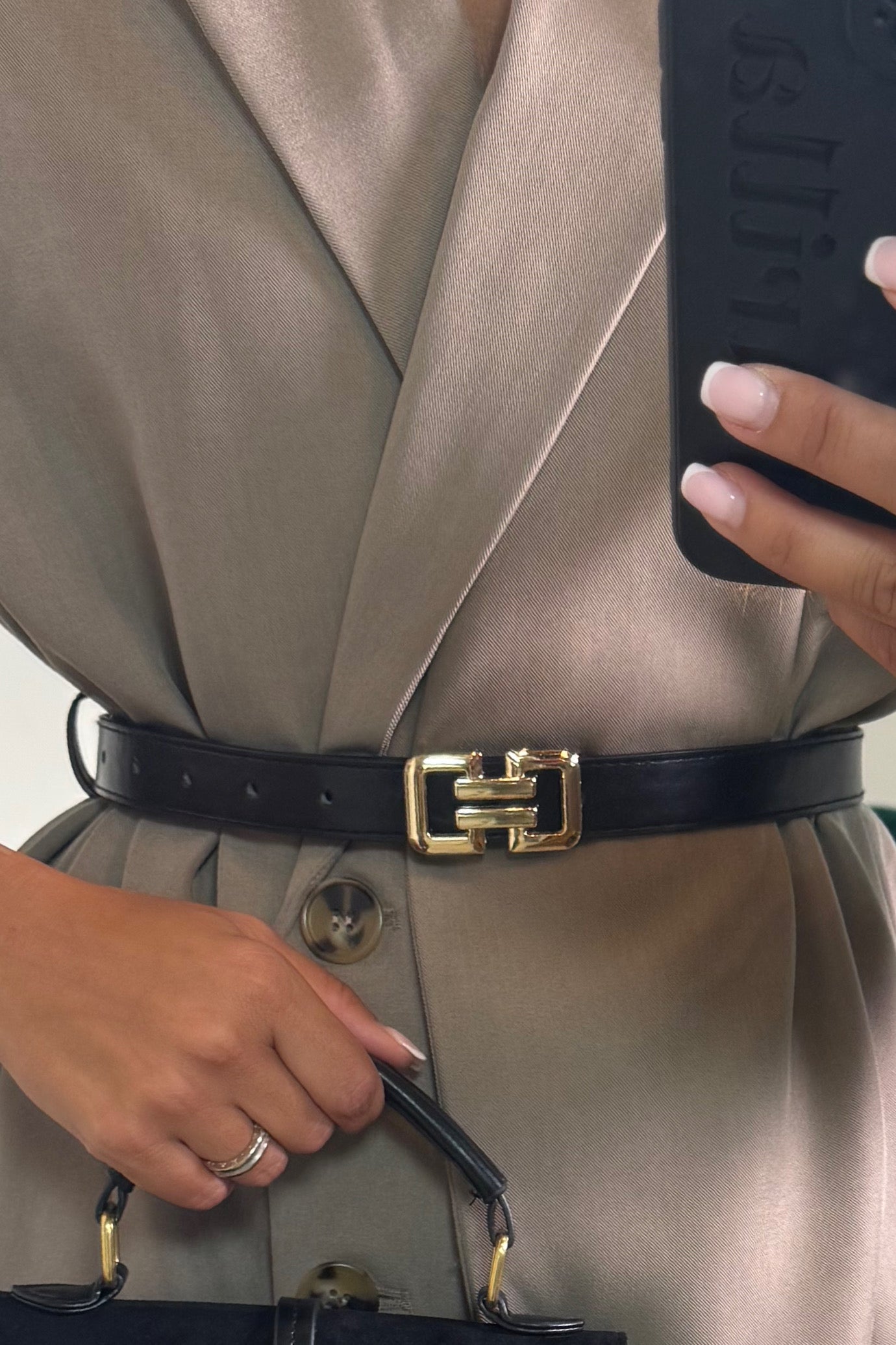 Ceinture Femme Boucle Géométrique Moderne - Style Élégant