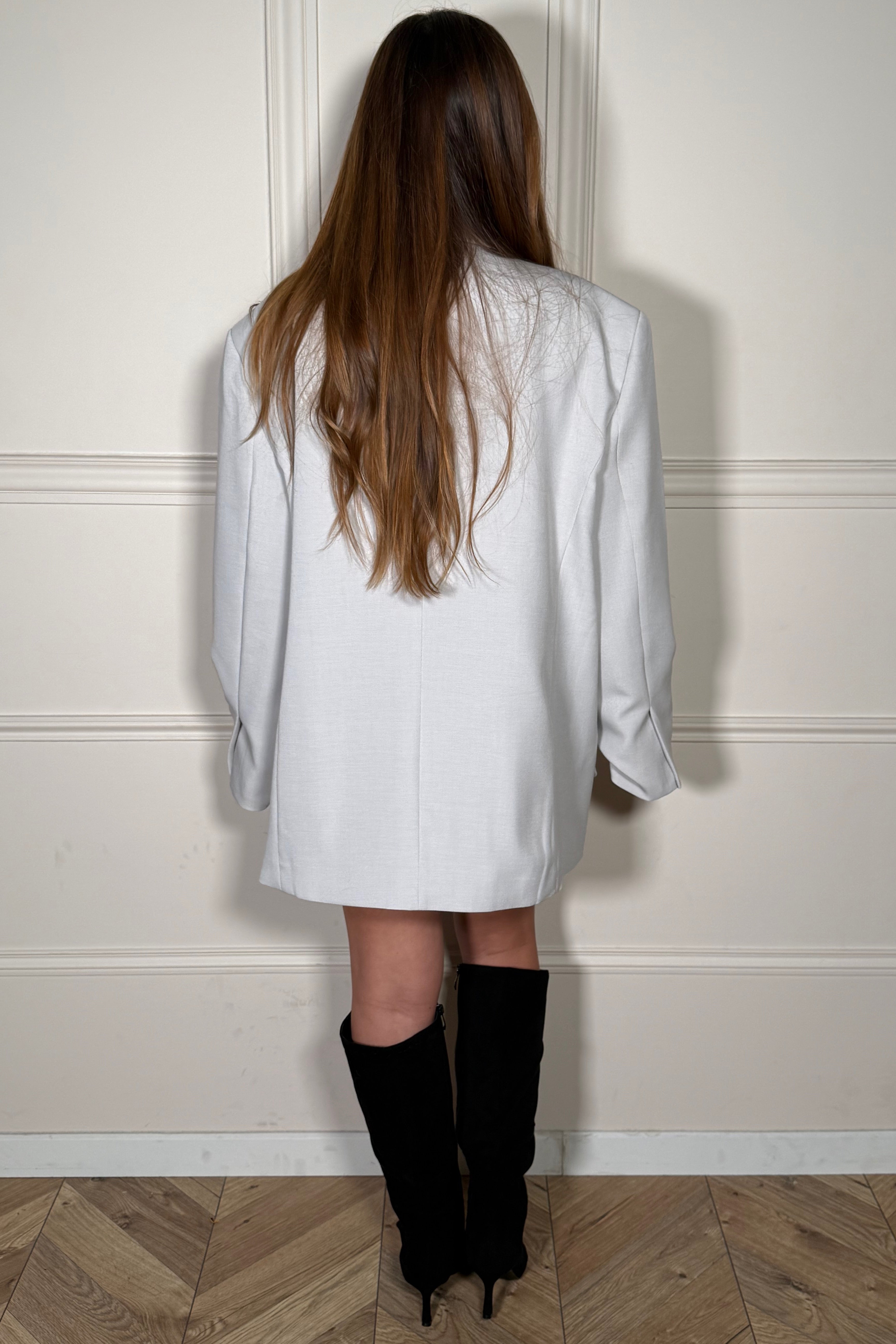 Blazer Croisé Oversize Femme - Élégance Décontractée