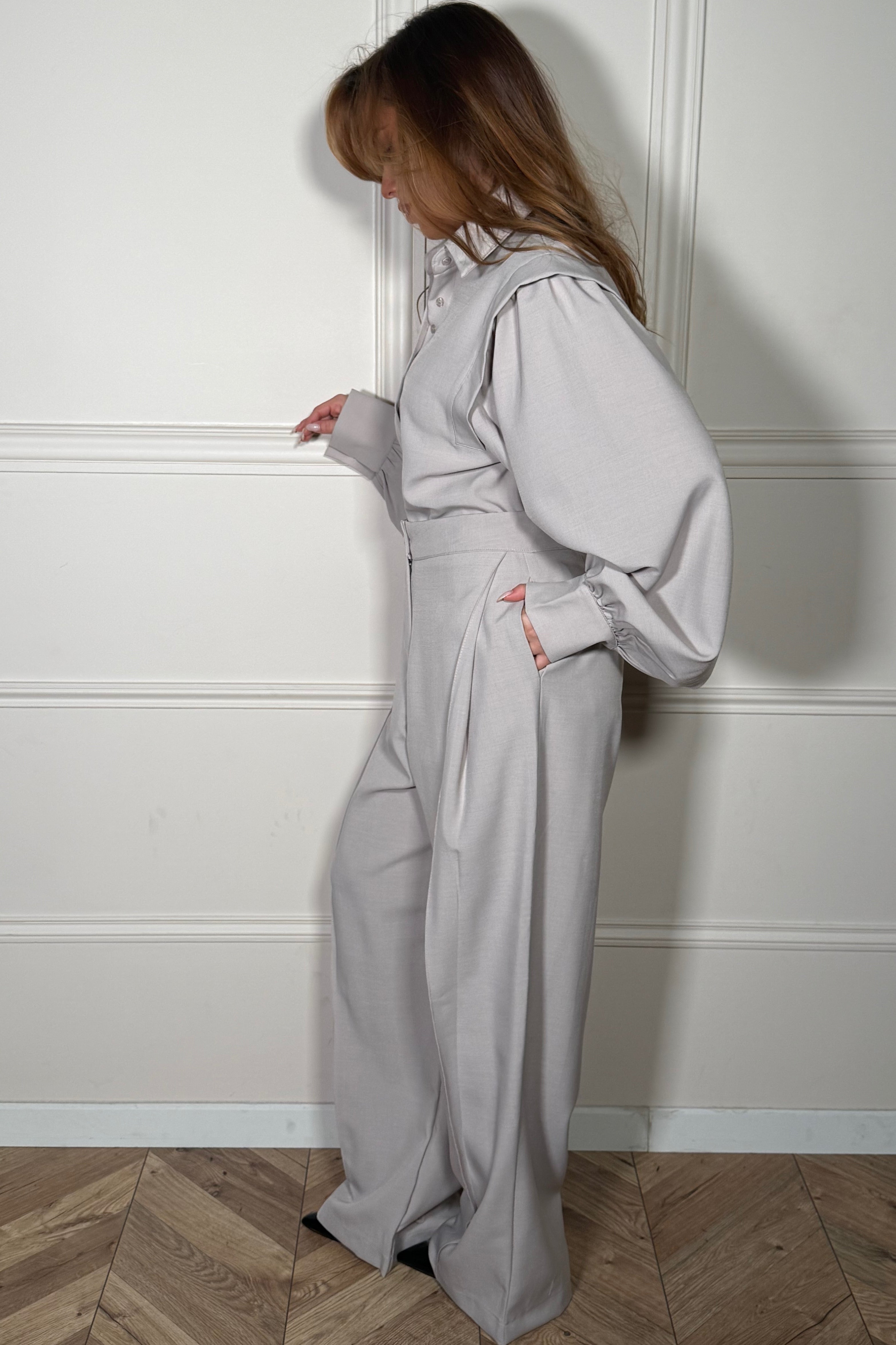 Pantalon Pinces Bas Modulable Femme - Élégance Ajustable