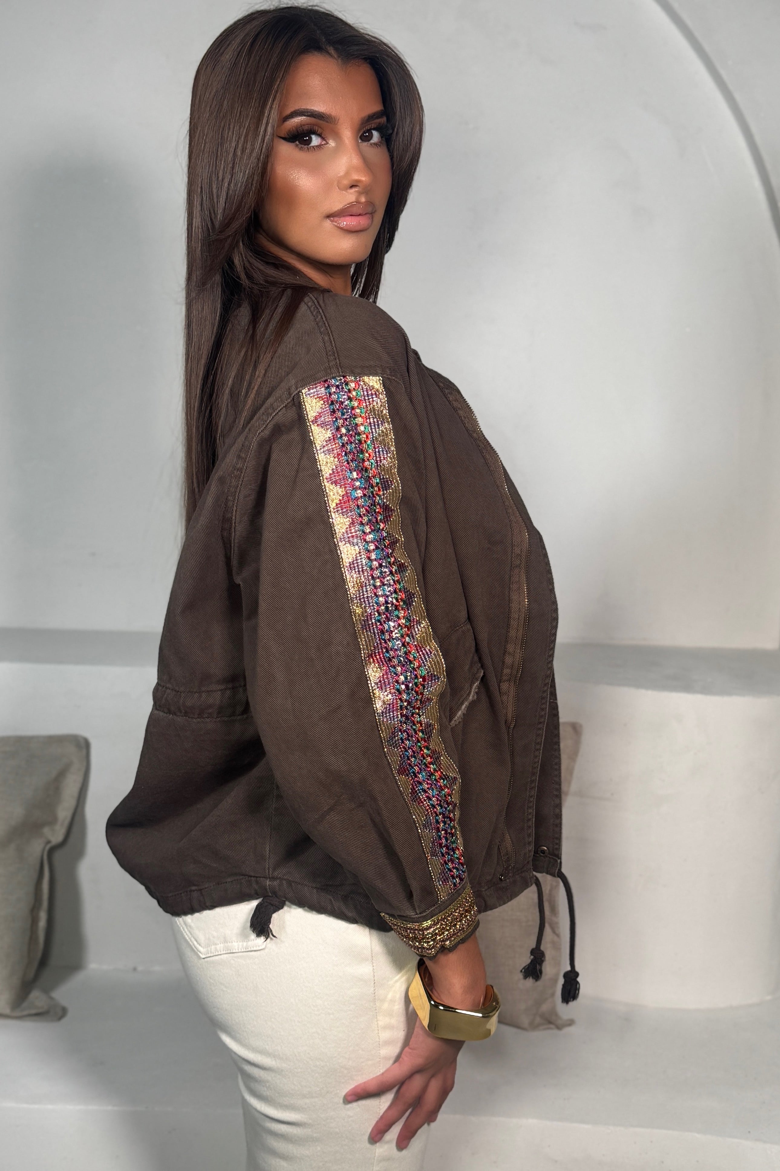 Veste en Jean Ornements Femme – Casual-Chic & Unique