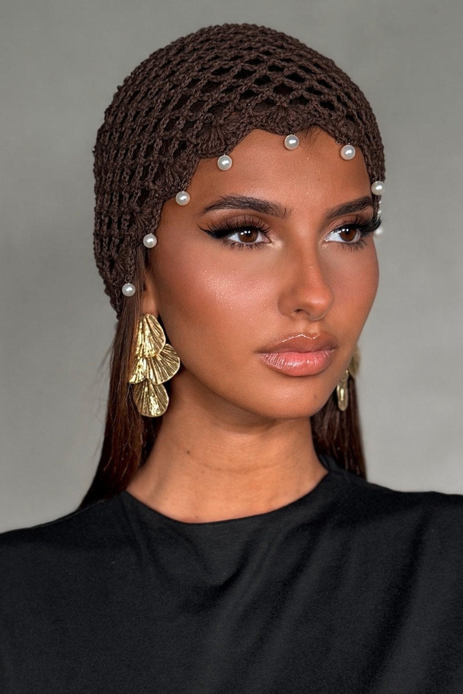 Bonnet Crochet Perles Femme | Accessoire Été Tendance