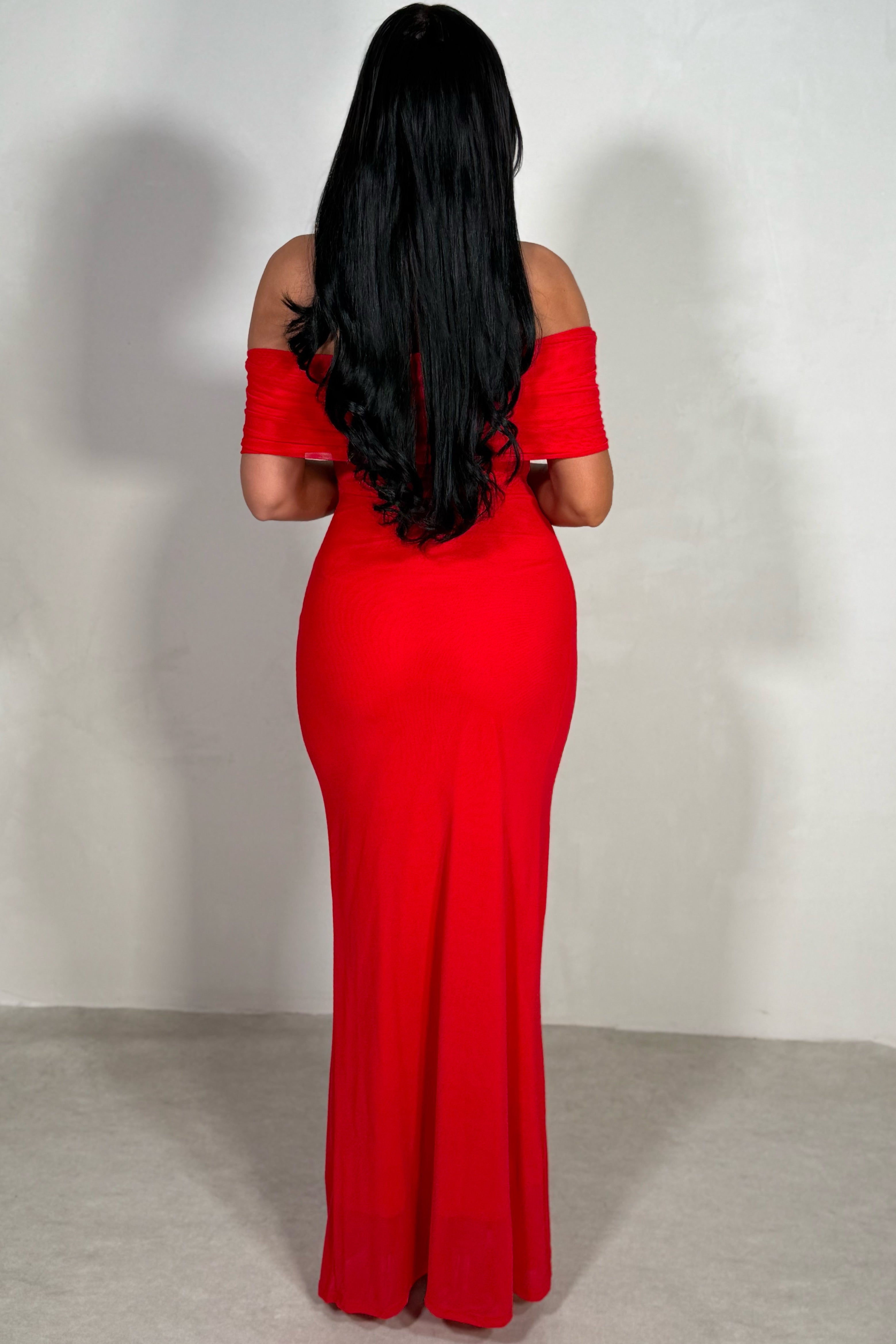 Robe Longue de Soirée à Épaules Dénudées pour Femme