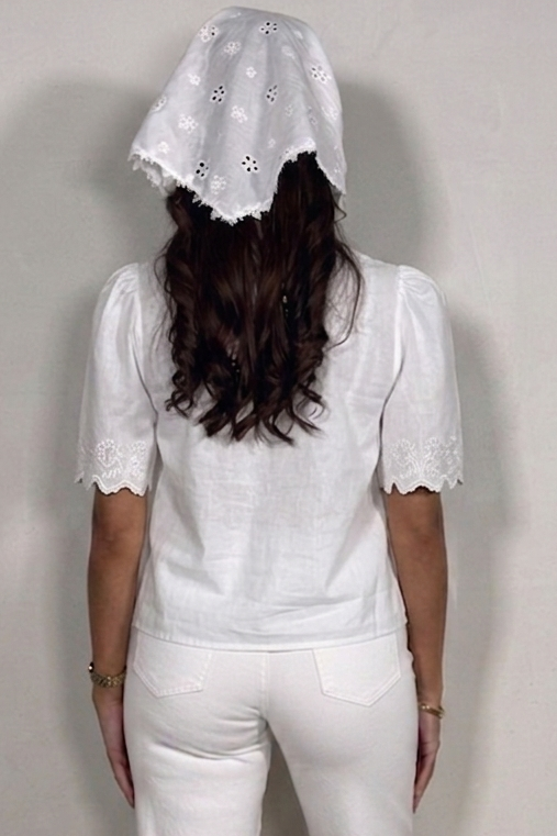 Chemisier Femme Noué Broderie - Style Bohème Chic