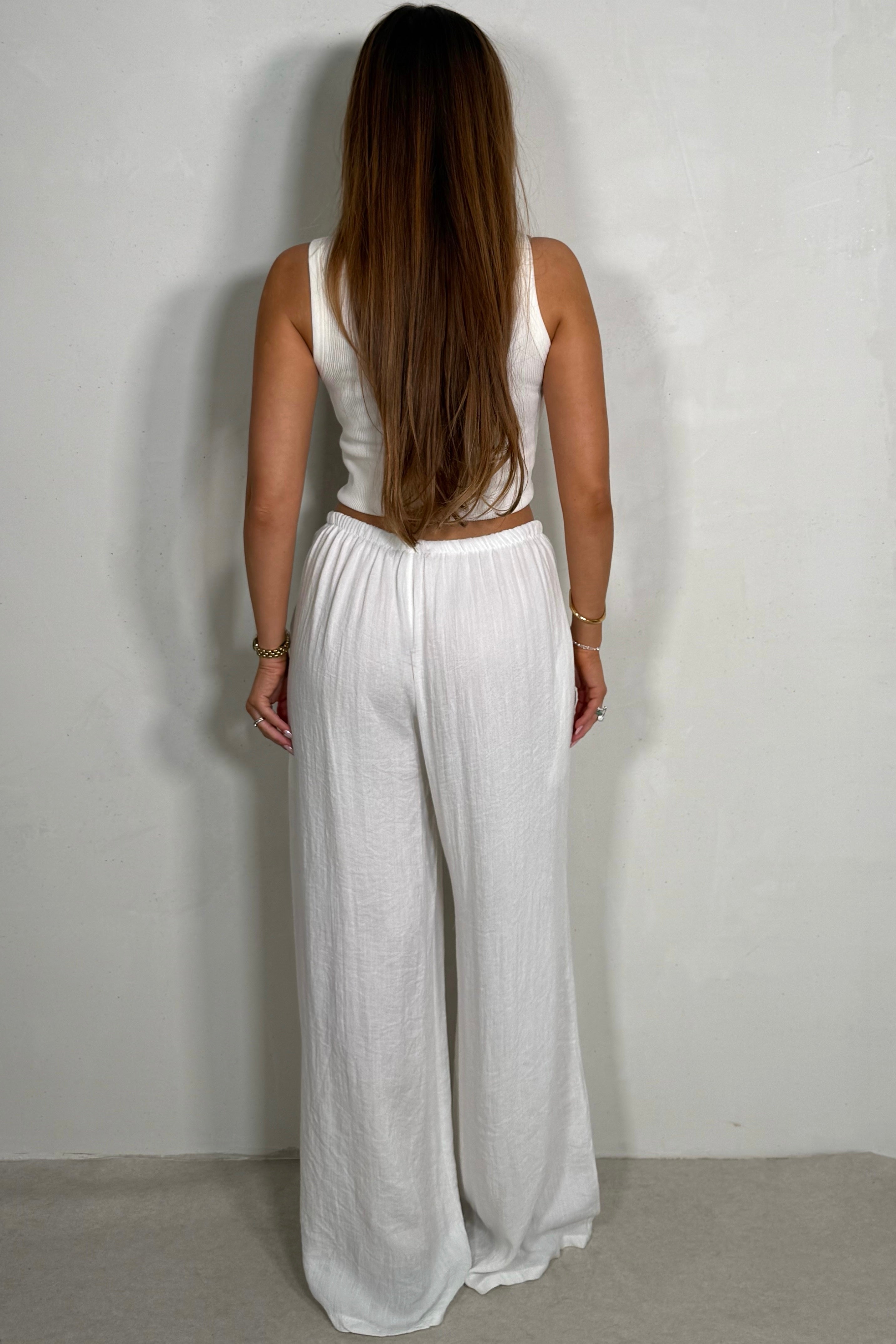 Pantalon Fluide Effet Lin – Coupe Ample & Légère