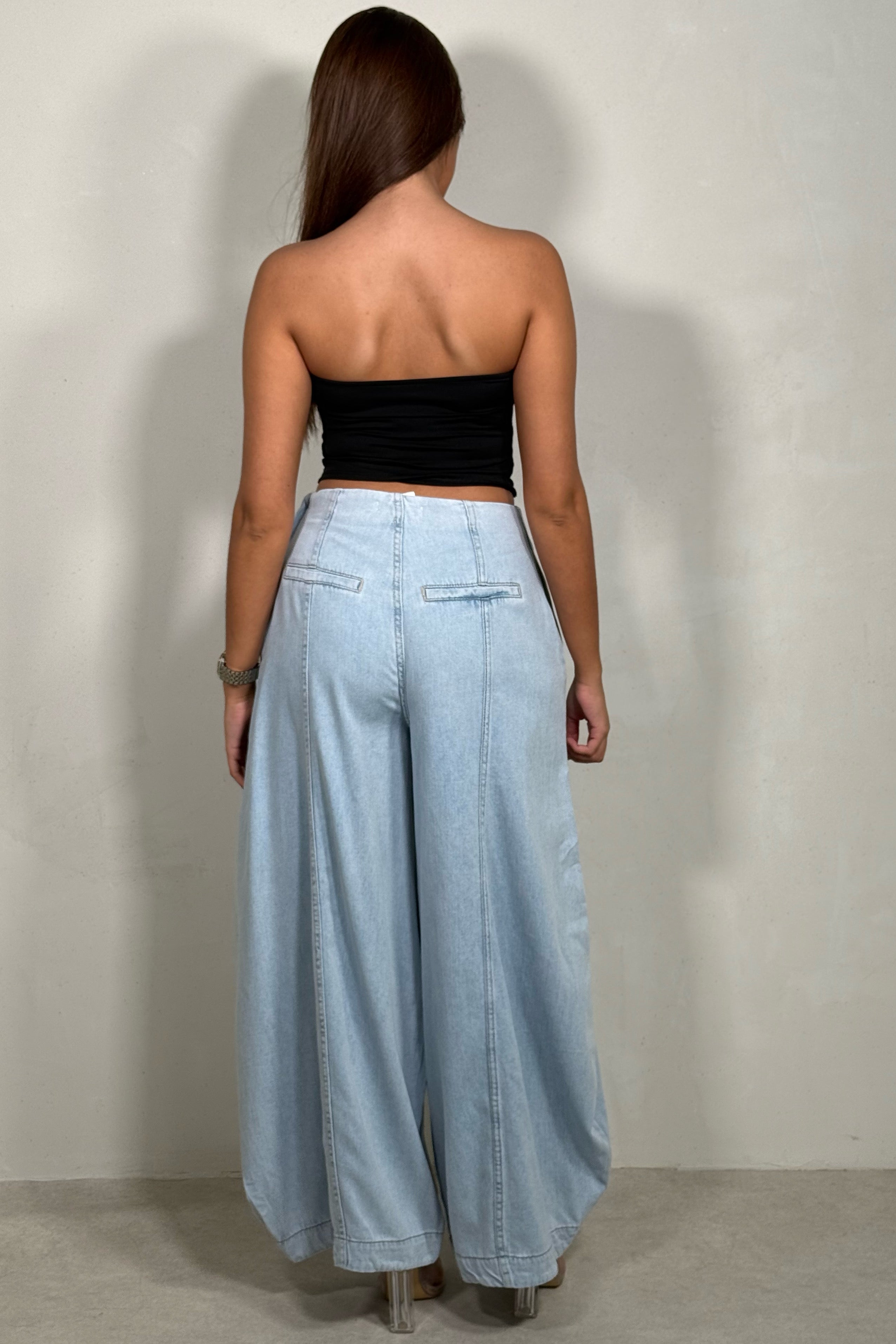 Jean Femme Coupe Horseshoe Fluide Delavage Clair
