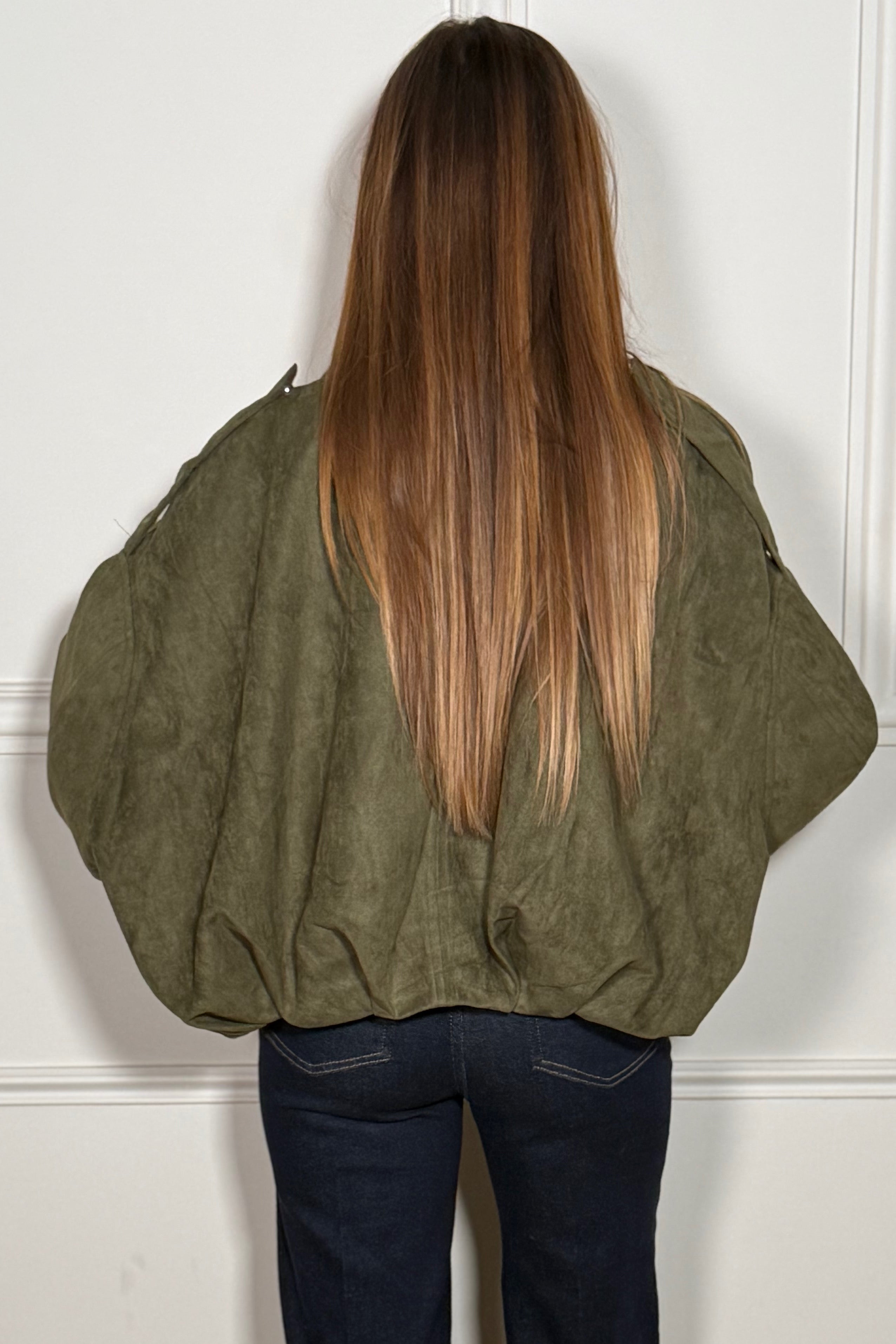 Bombers Femme Suédine Zippé - Style Rock Chic Moderne