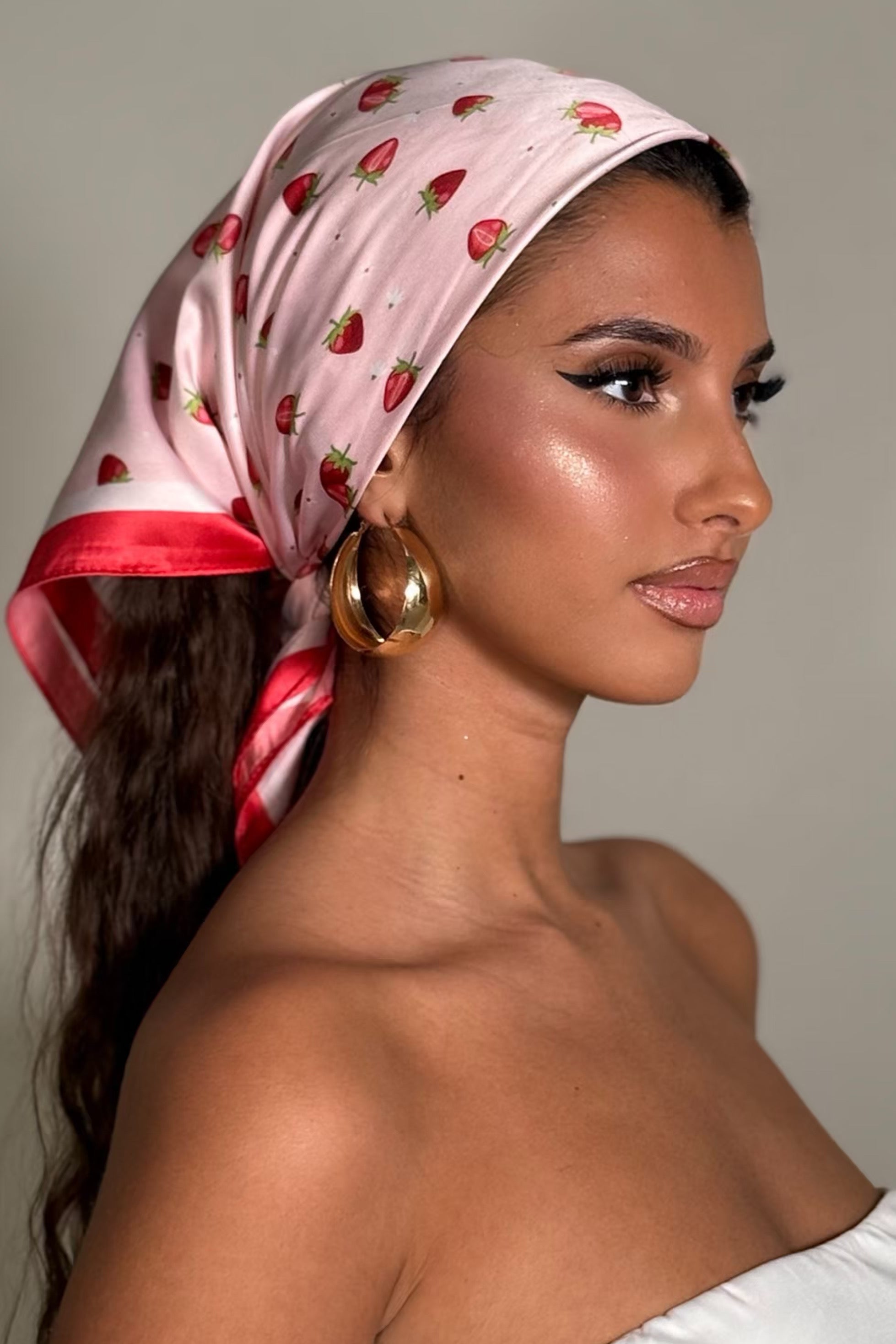 Foulard imprimé fruits femme