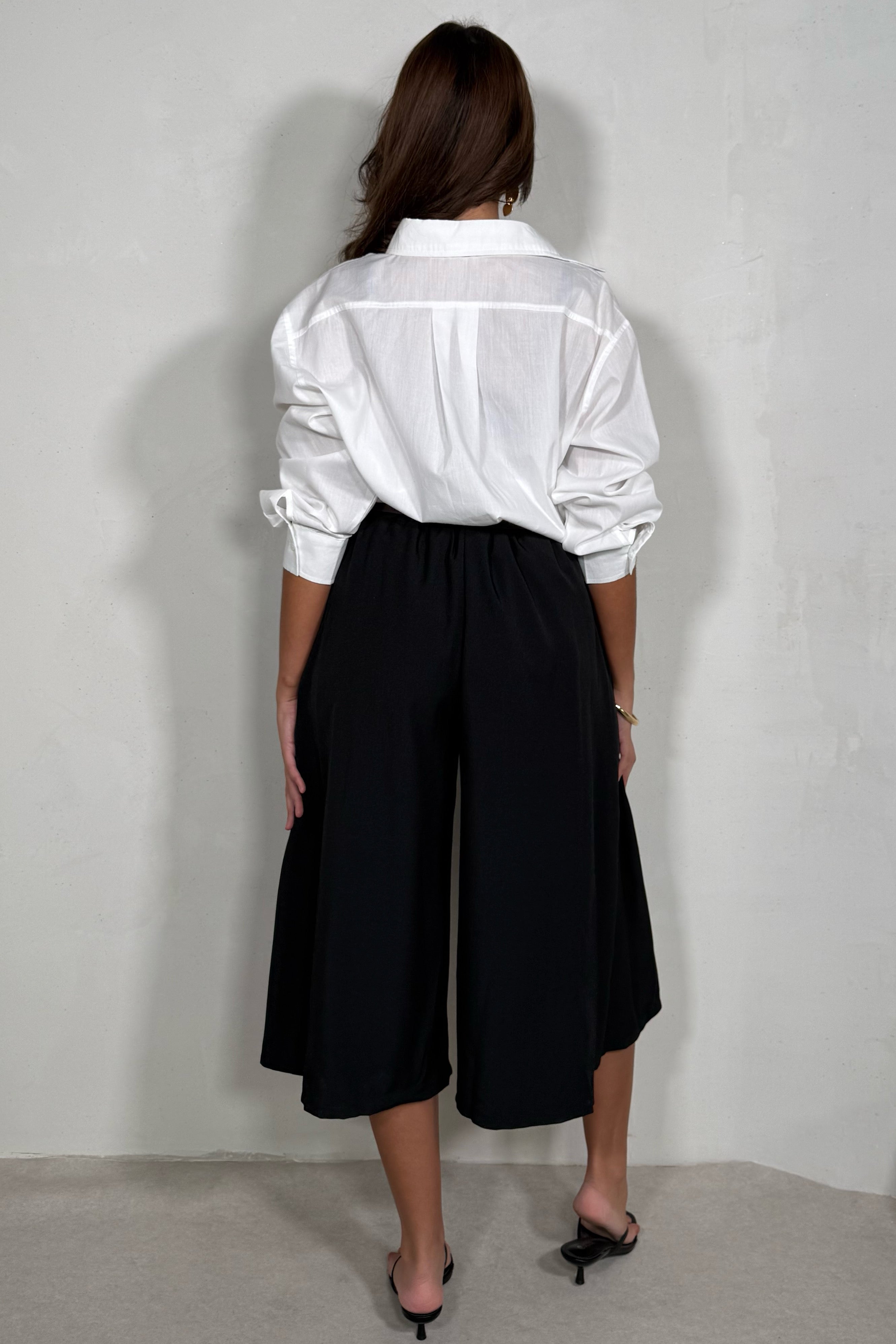 Bermuda plissé avec ceinture femme