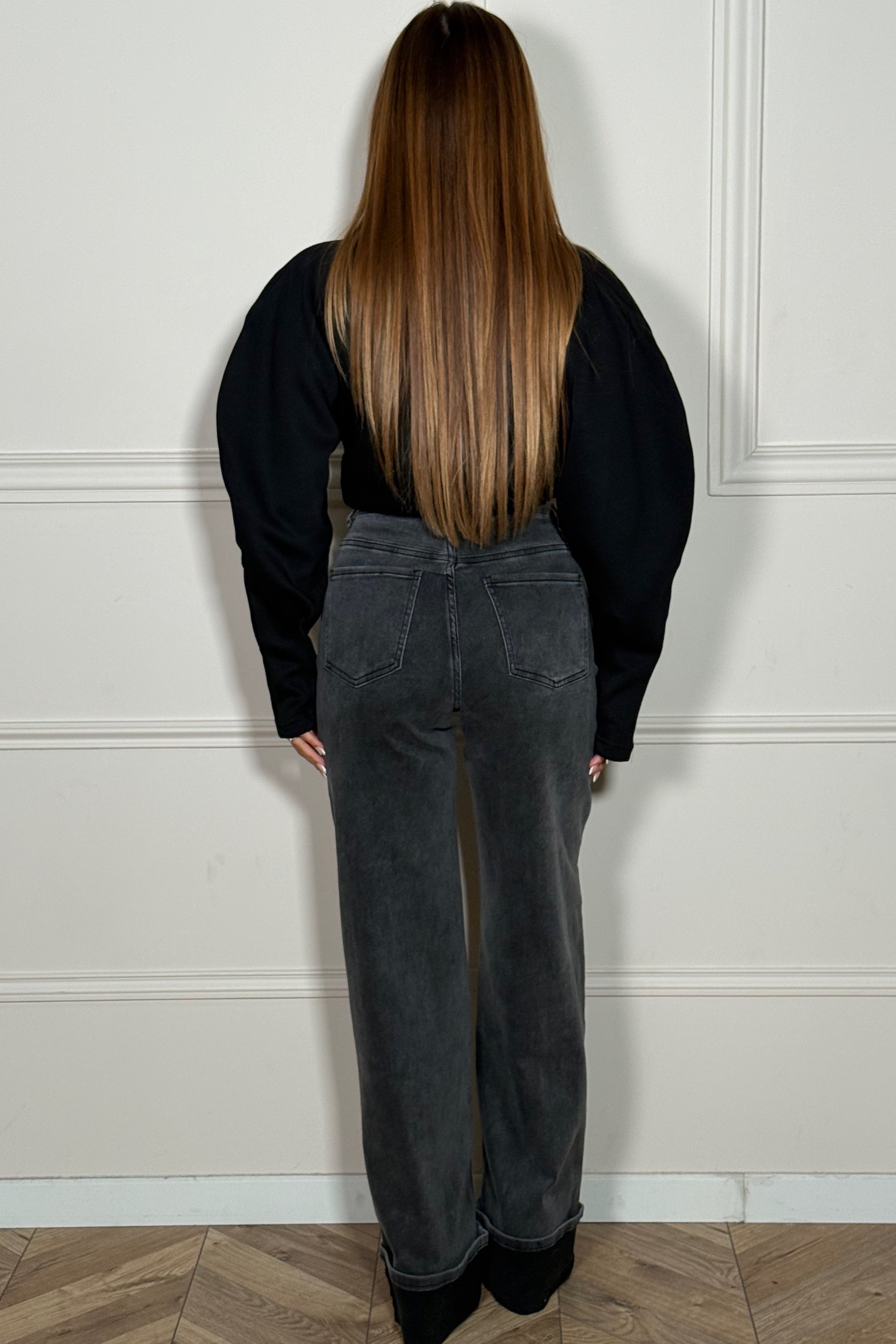 Jeans Surpiqûre + Revers Femme - Style Détaillé Moderne Premium - BLOOSHOP