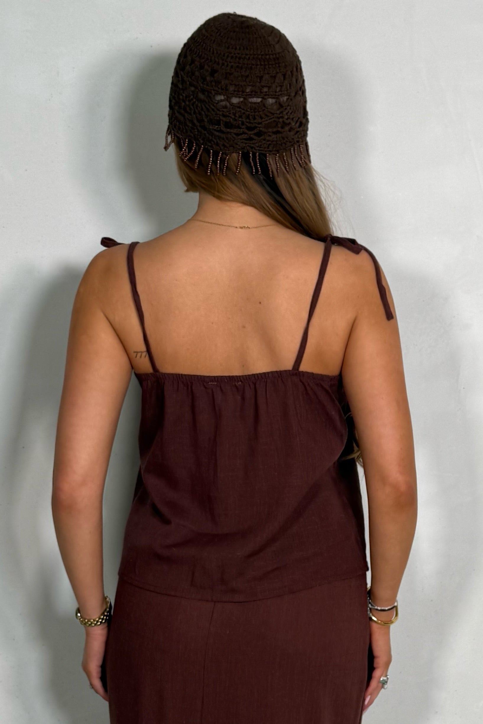 Top à Bretelles Croisée Femme