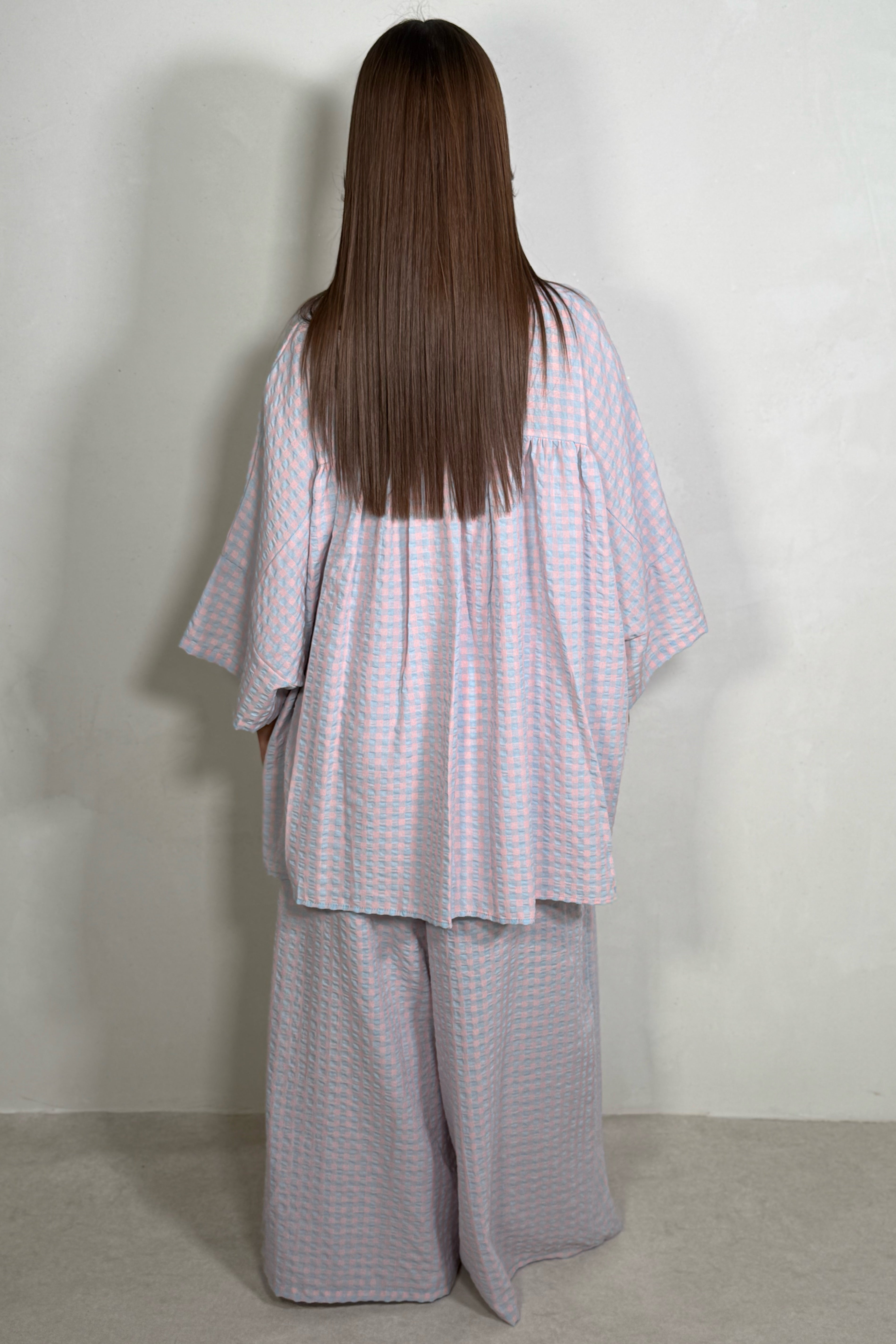 Ensemble Chemise Oversize et Pantalon Large Femme