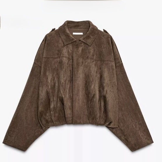 Bombers Femme Suédine Zippé - Style Rock Chic Moderne