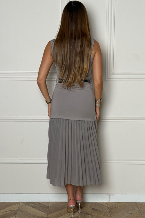 Style sophistiqué robe plissée BLOOSHOP
