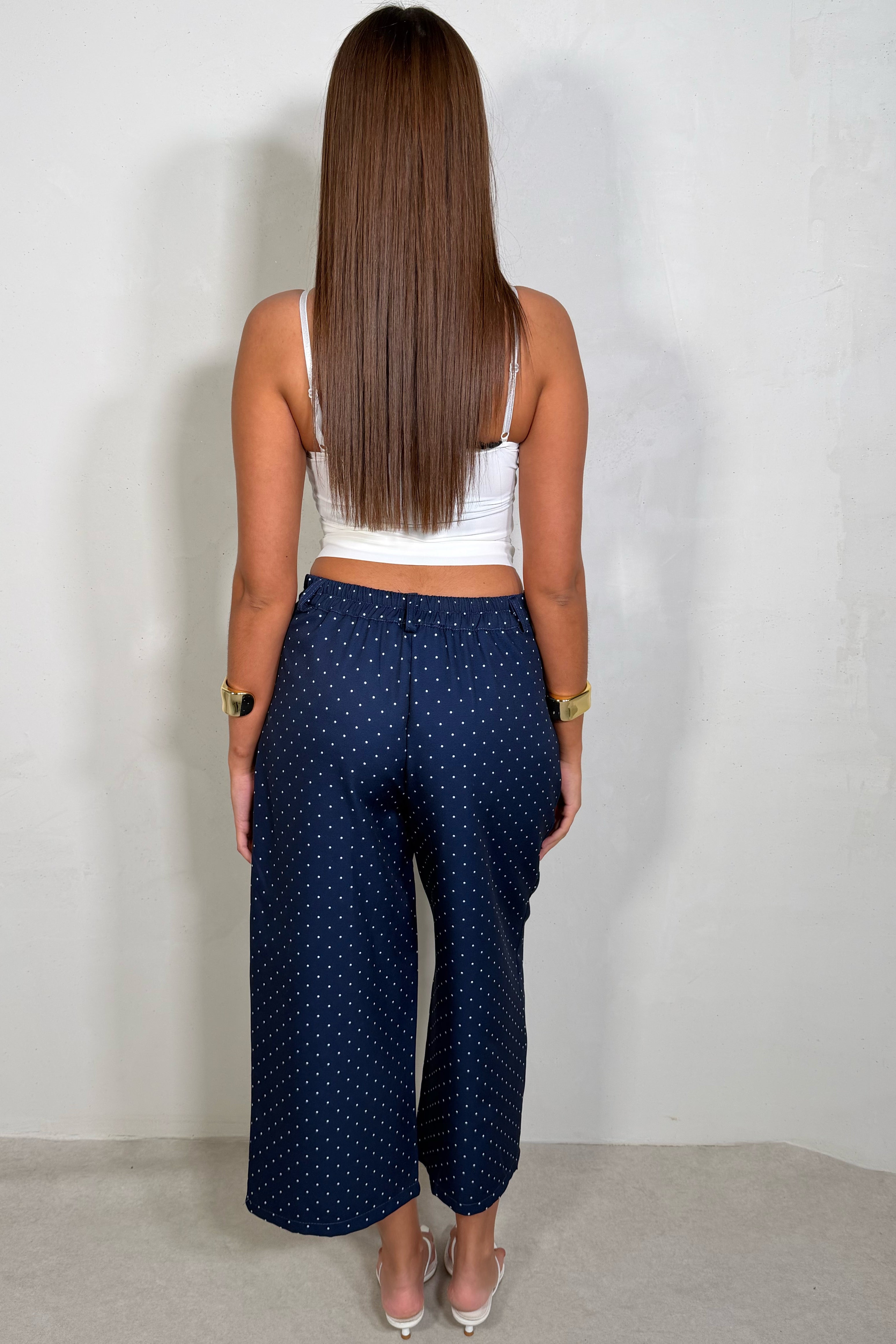 Pantacourt Large Femme à Pois