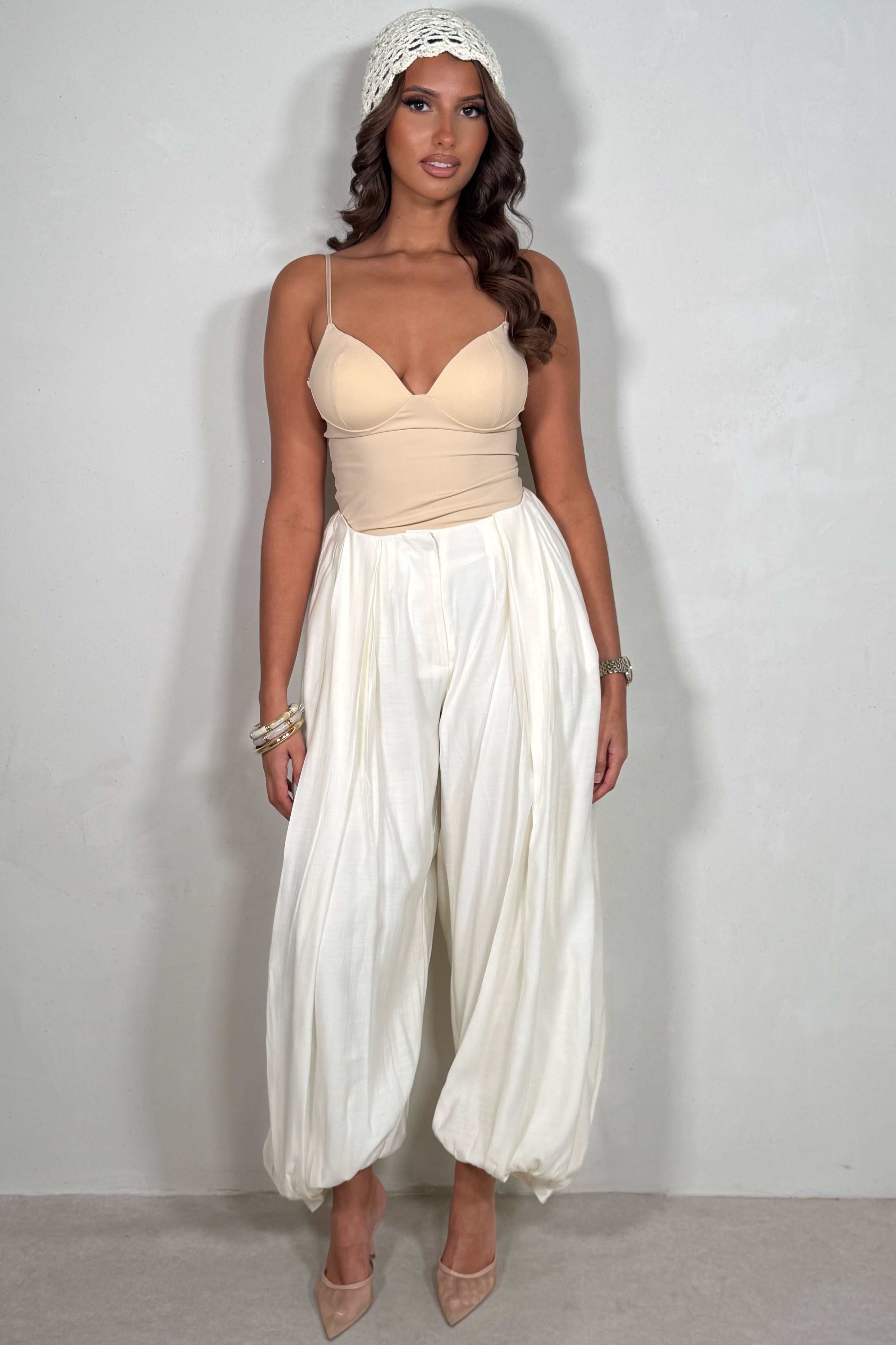 Pantalon Large Bouffant Femme