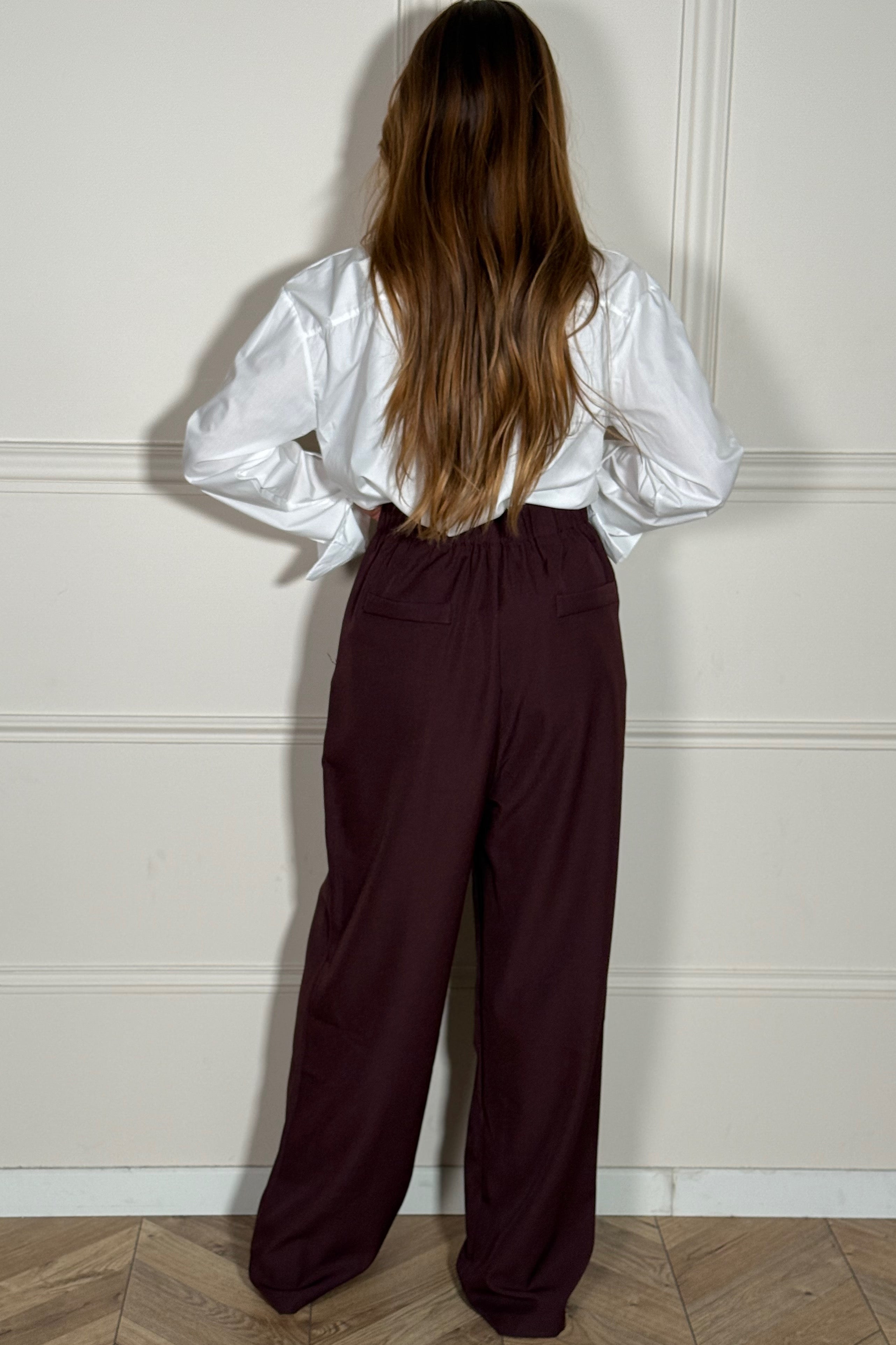 Pantalon Oversize Femme à Poches Plaquées - Confort et Style