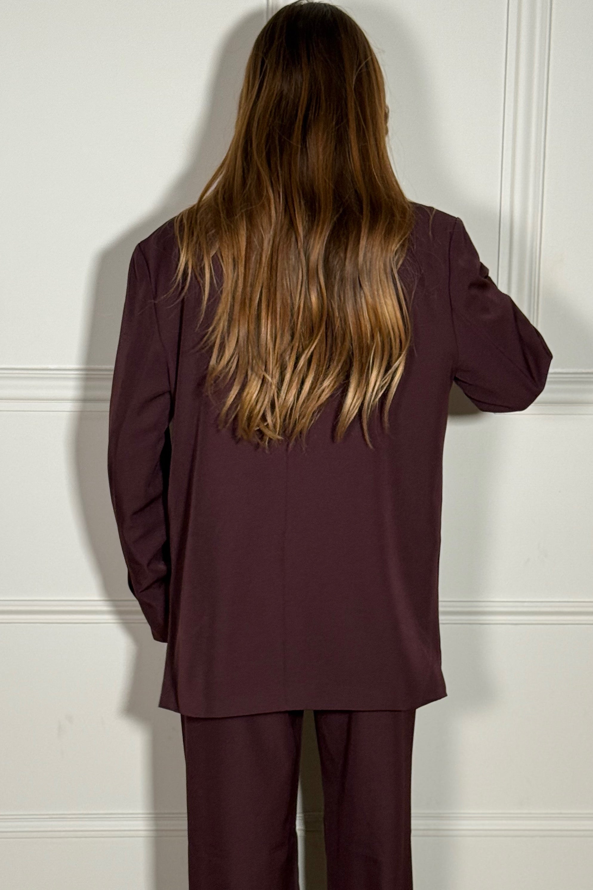 Blazer croisé femme - vue arrière avec détails de confection